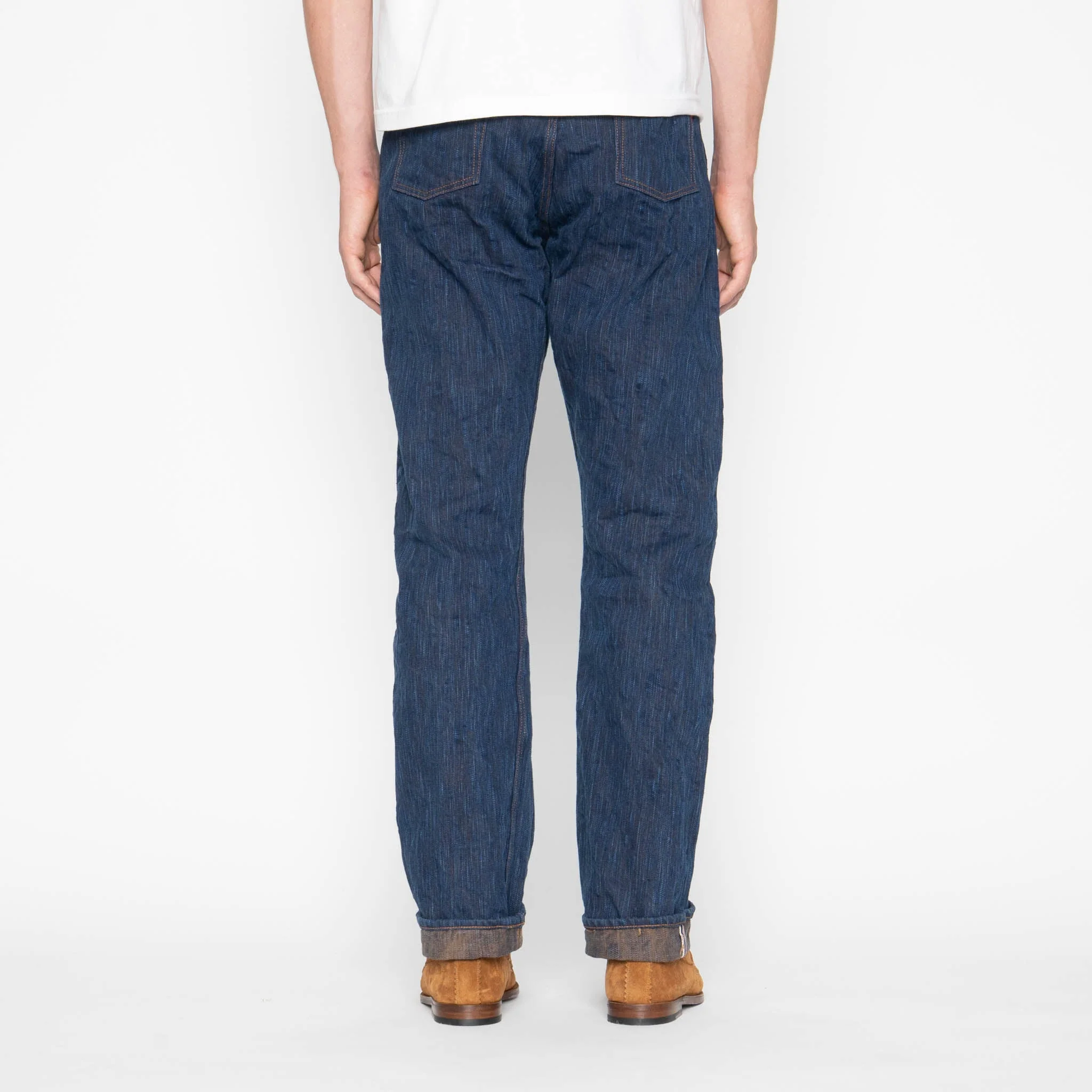 True Guy - MIJ15 - Hand Dyed Natural Indigo x Kakishibu Intangible Cultural Treasure Selvedge Denim - Image 4
