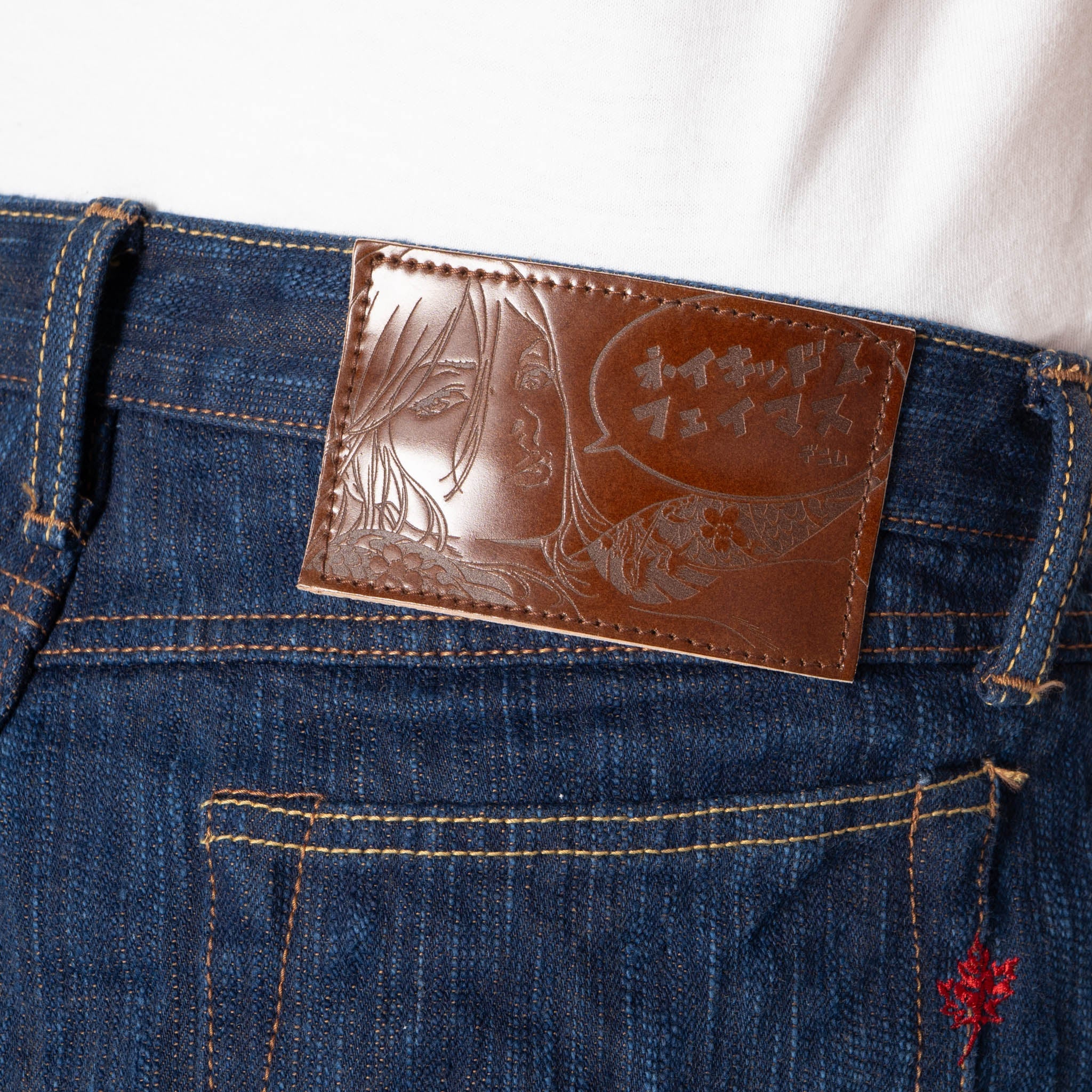 True Guy - MIJ15 - Hand Dyed Natural Indigo x Kakishibu Intangible Cultural Treasure Selvedge Denim - Image 7