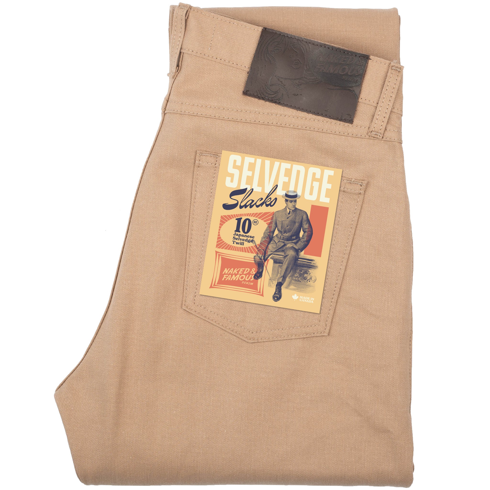 True Guy - Selvedge Slacks Beige