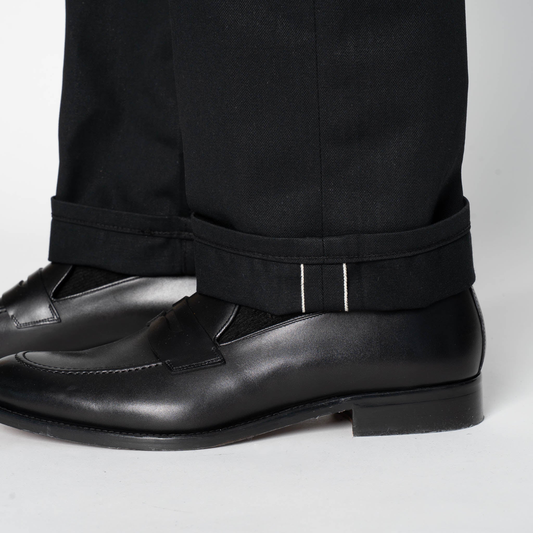True Guy - Selvedge Slacks Black - Image 7