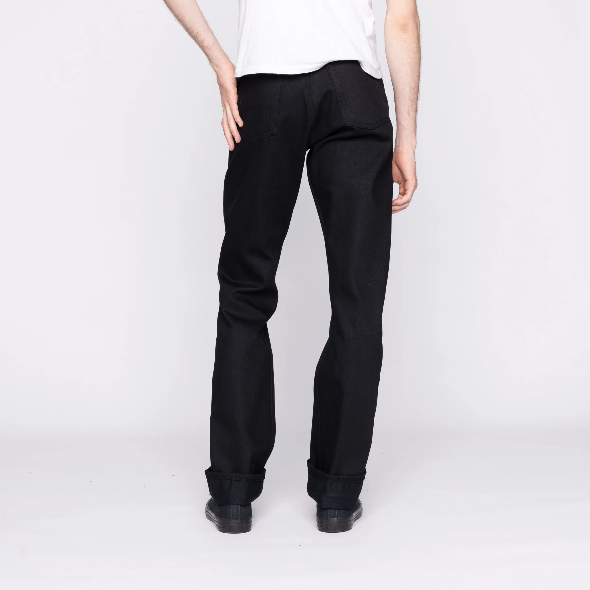True Guy - Solid Black Selvedge - 36" Long Inseam - Image 3