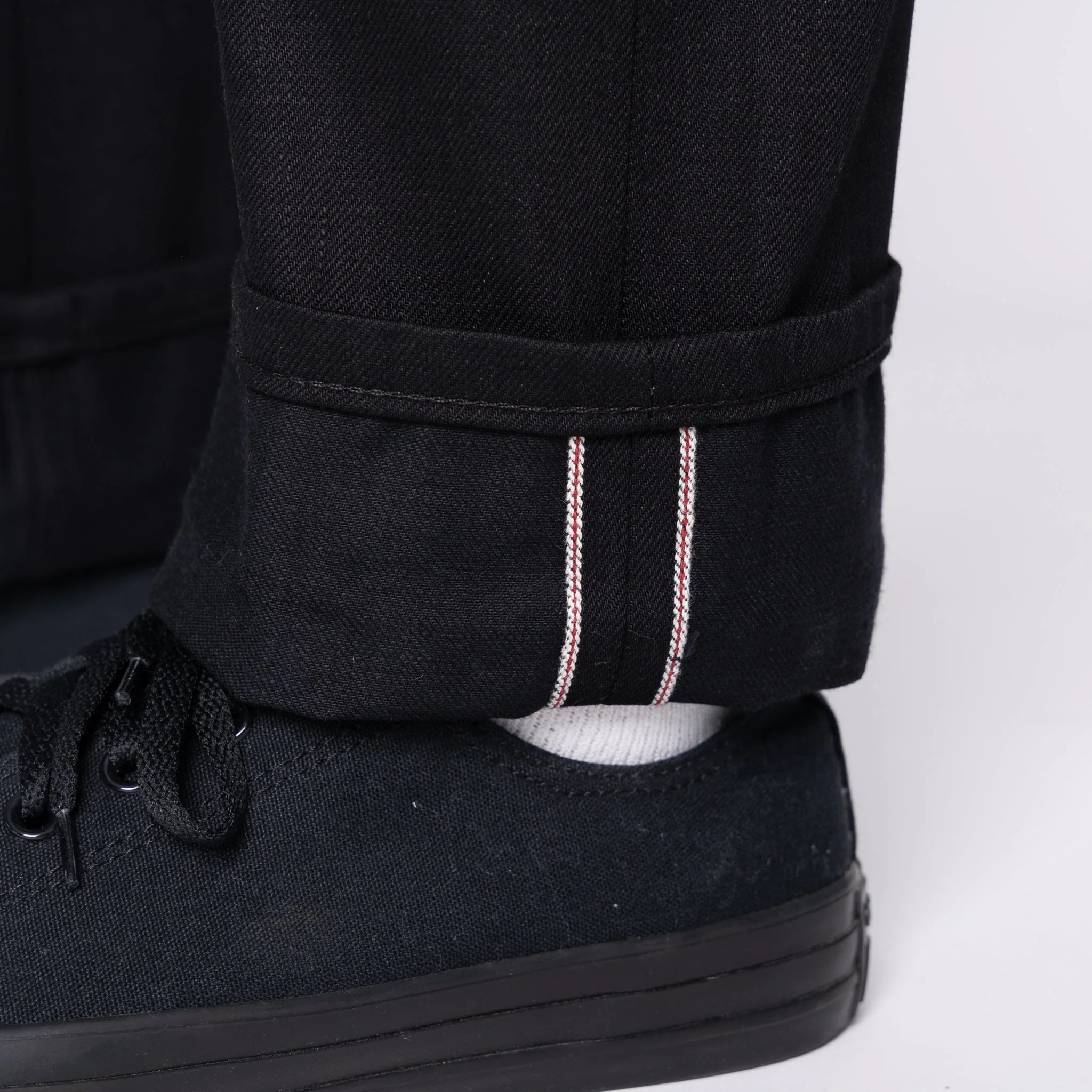 True Guy - Solid Black Selvedge - 36" Long Inseam - Image 6