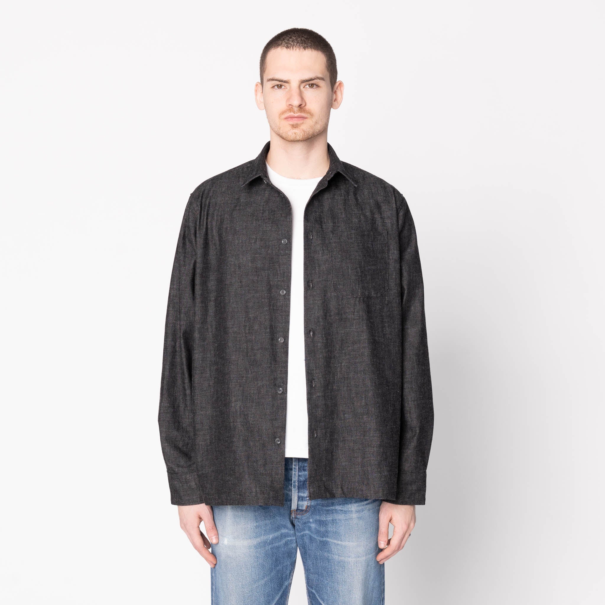 True Shirt - Black Lightweight Denim - Black - Image 2