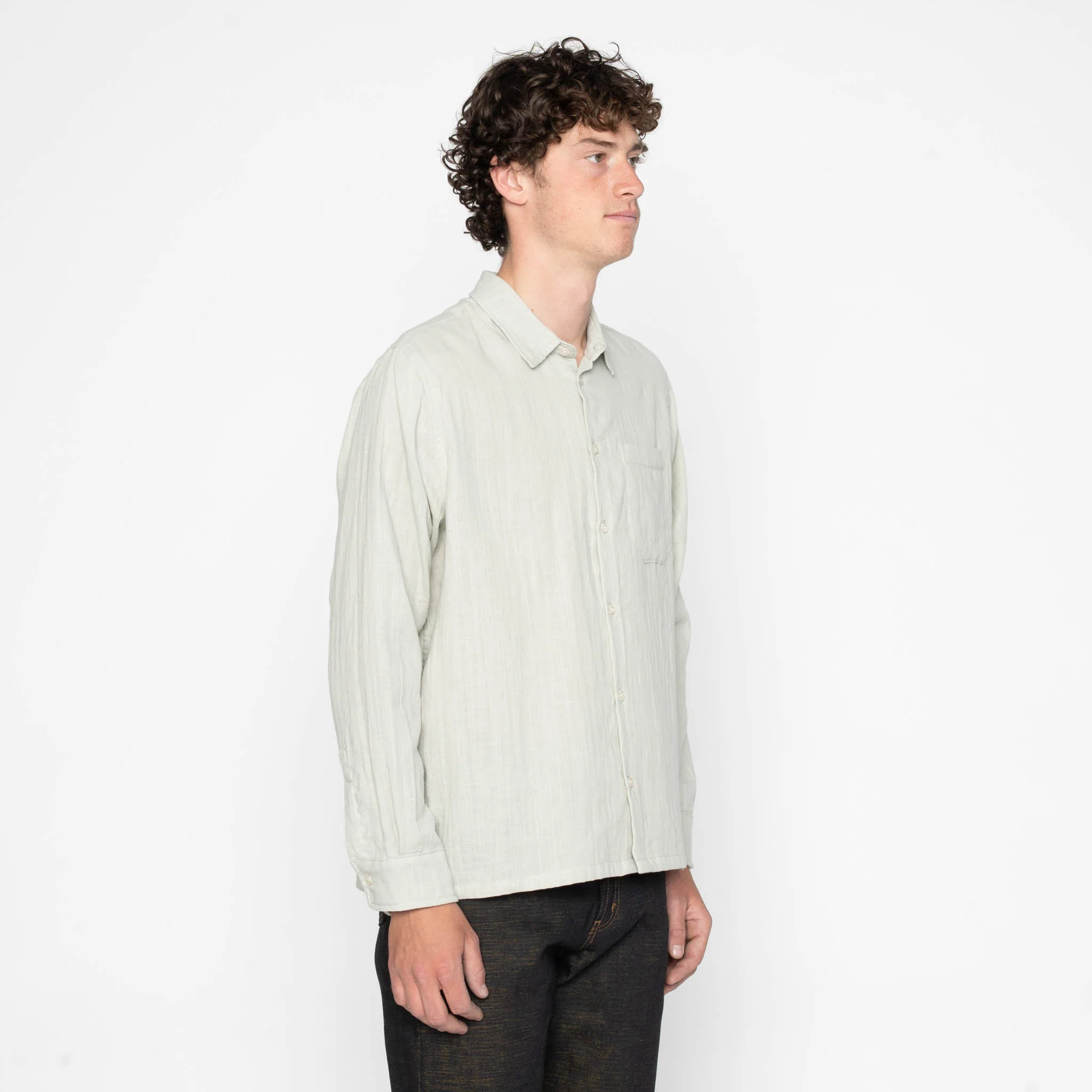 True Shirt - Double Weave Slub Gauze - Mint - Image 3