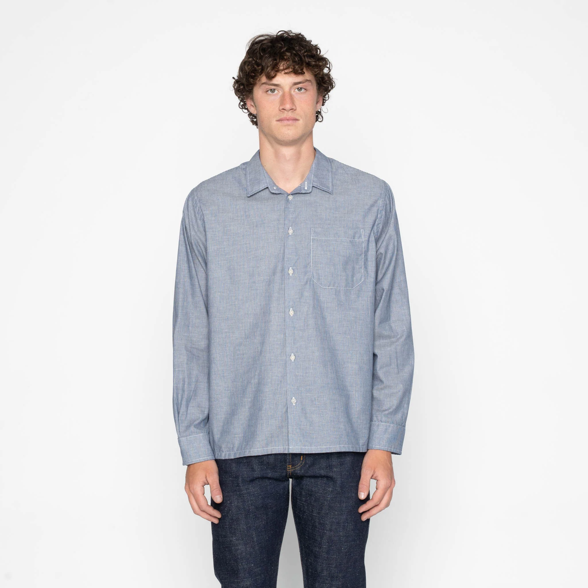 True Shirt - Indigo Stripe Selvedge - Indigo - Image 2