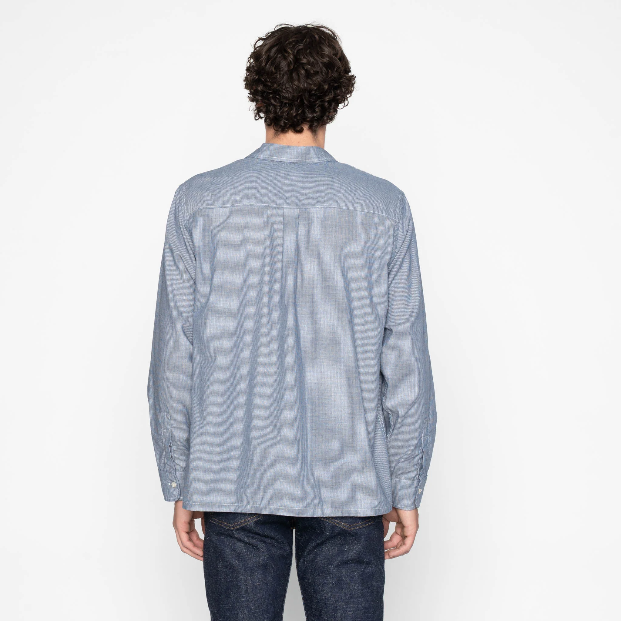 True Shirt - Indigo Stripe Selvedge - Indigo - Image 4