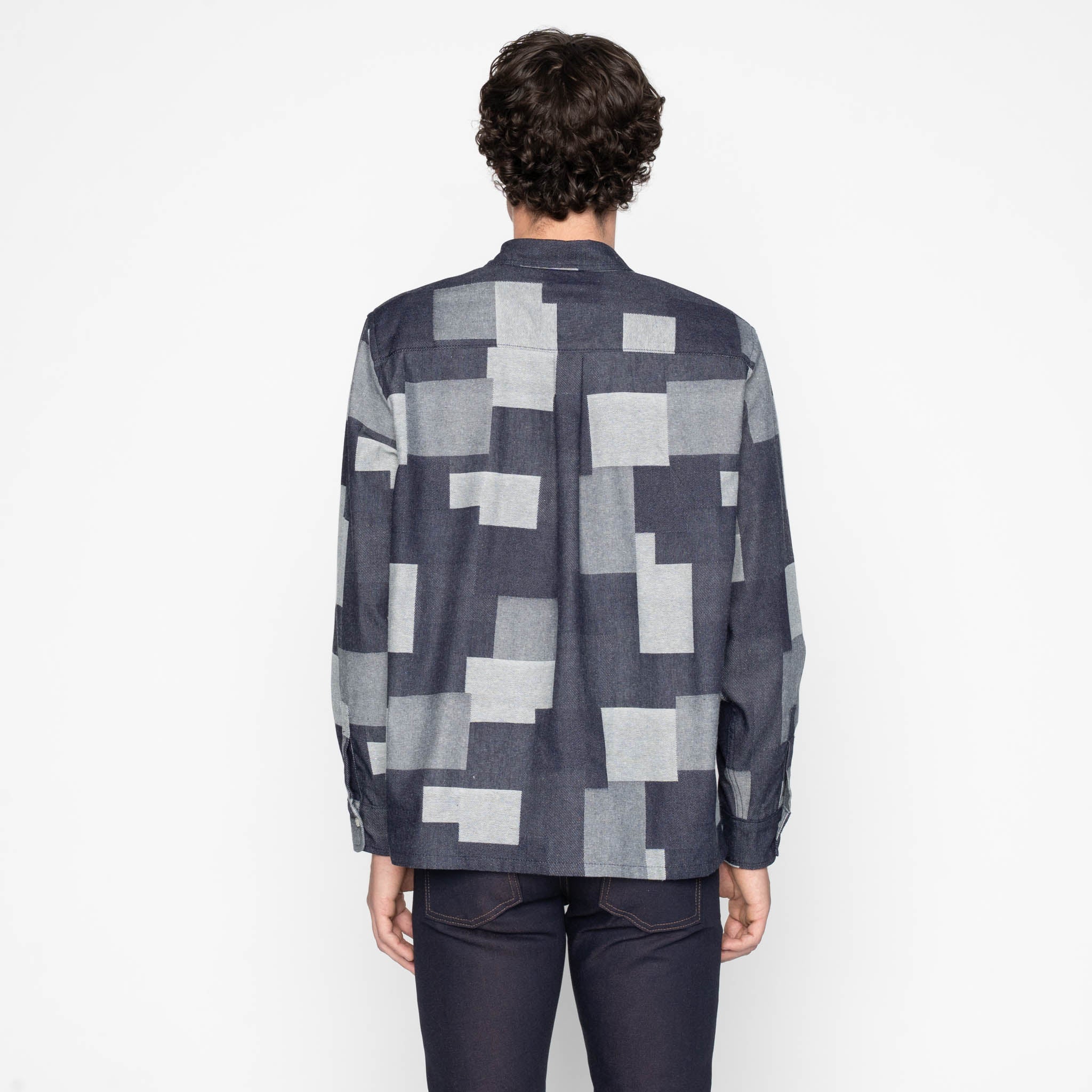 True Shirt - Jacquard Denim - Indigo - Image 4