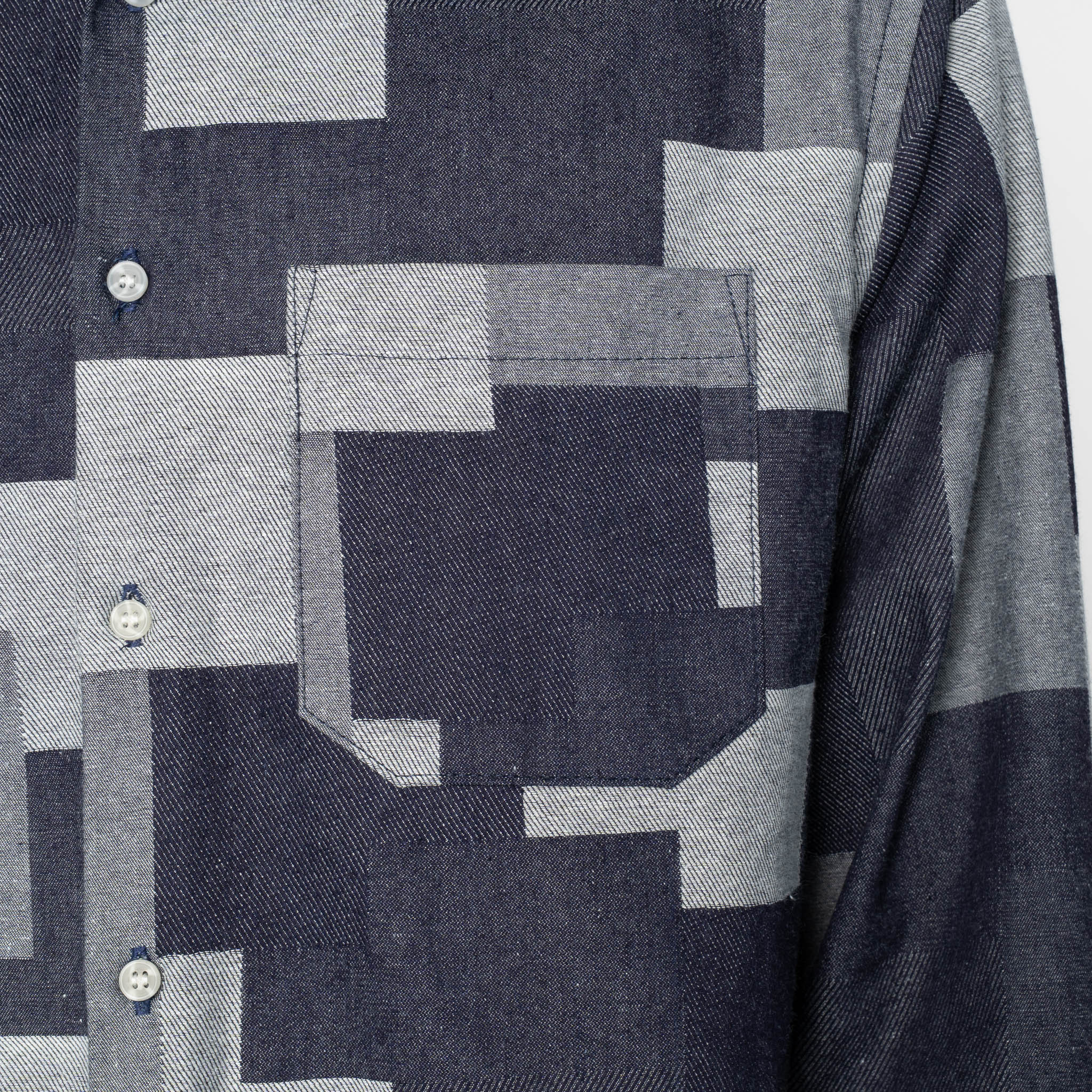 True Shirt - Jacquard Denim - Indigo - Image 5