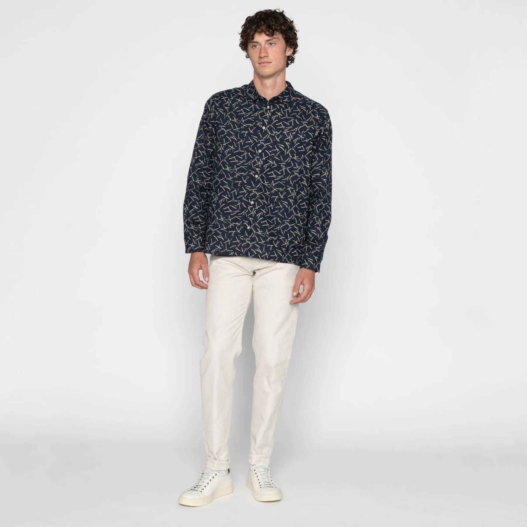 True Shirt - Matsuba Pine Needles - Indigo - Image 7