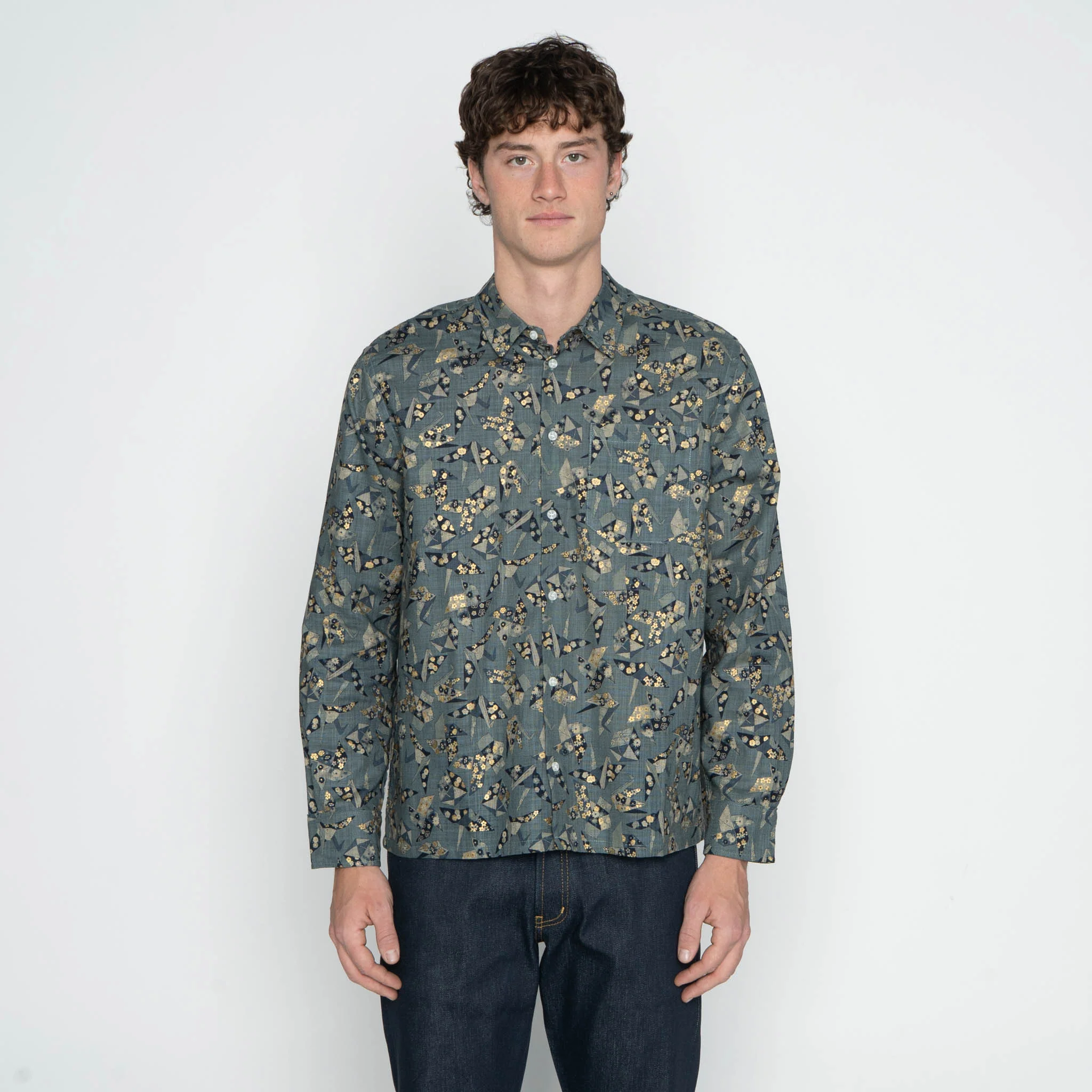 True Shirt - Origami Poplin - Blue - Image 2