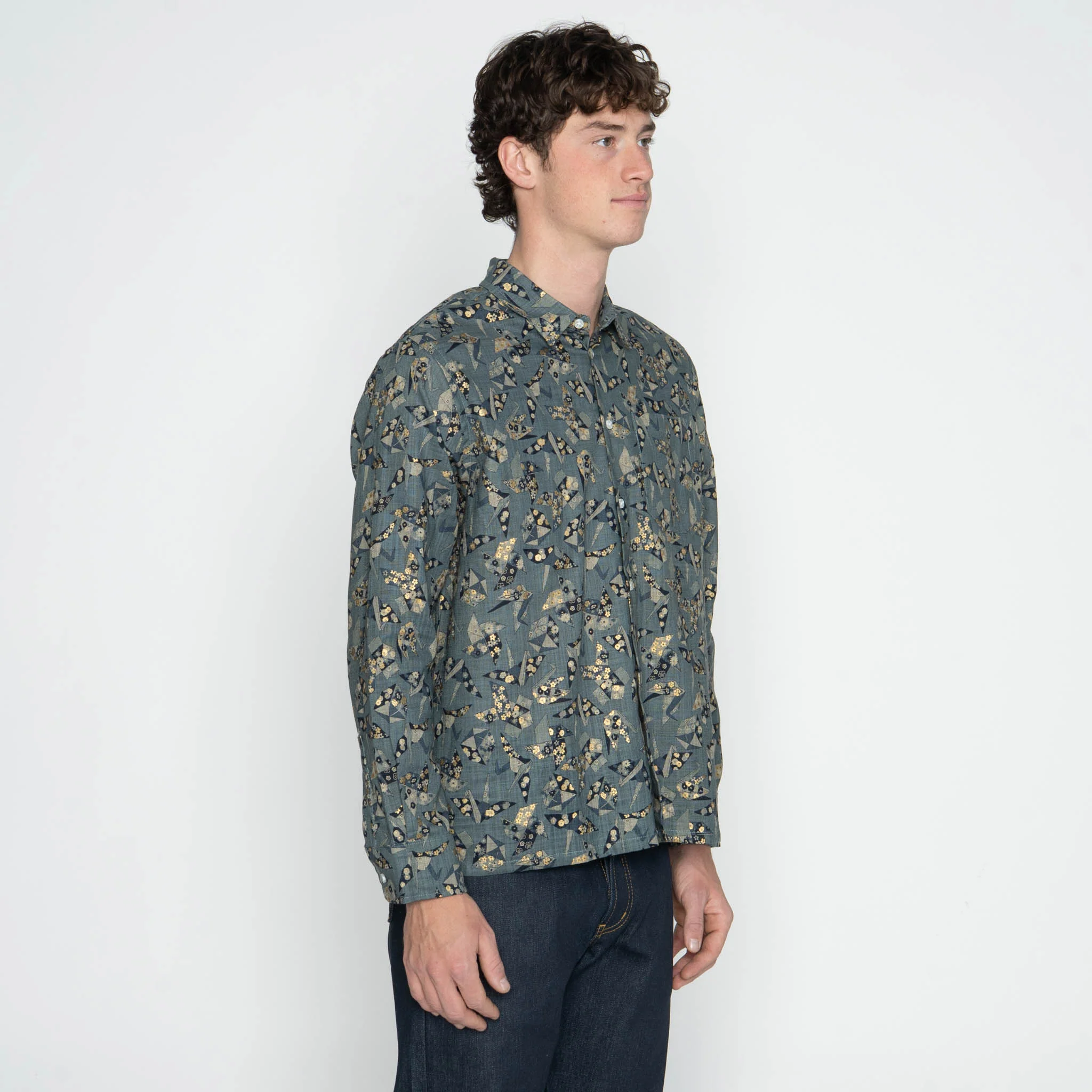 True Shirt - Origami Poplin - Blue - Image 3