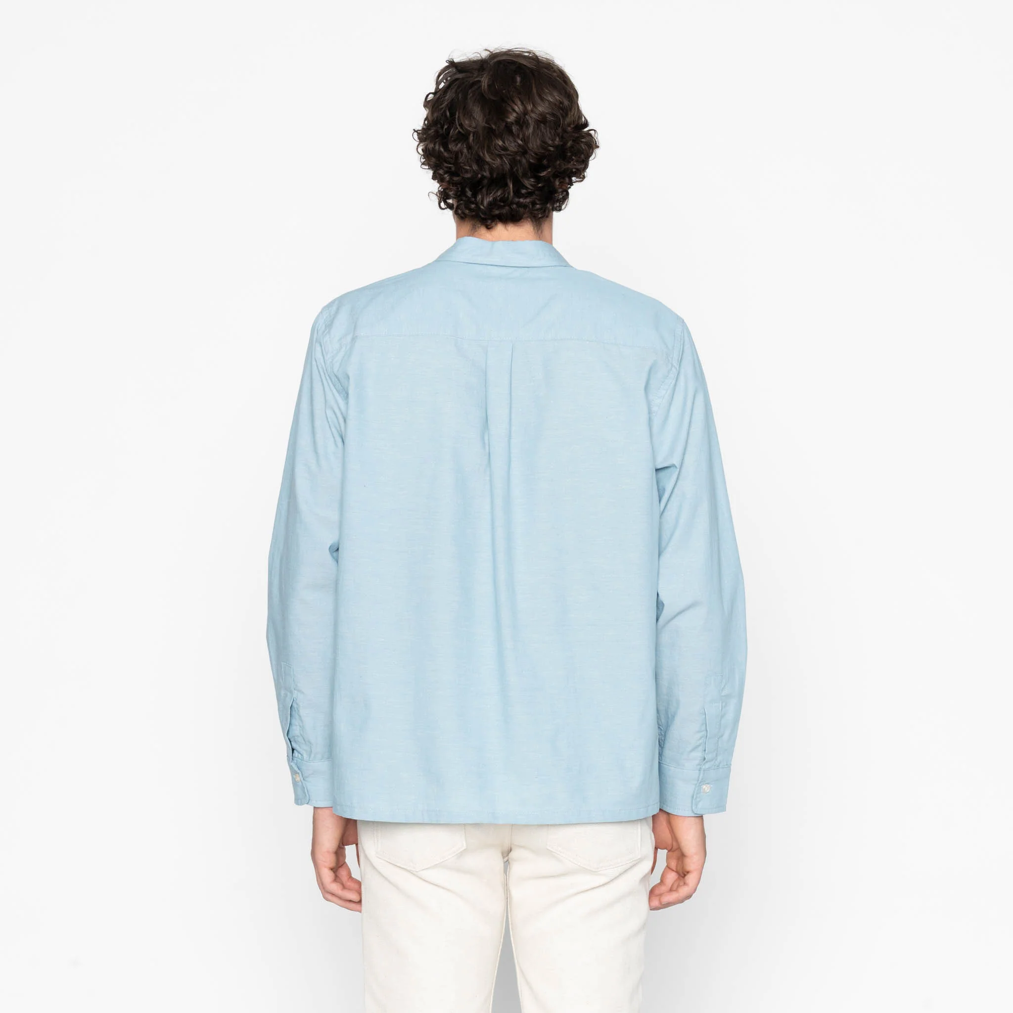 True Shirt - Selvedge Chambray - Pale Blue - Image 4