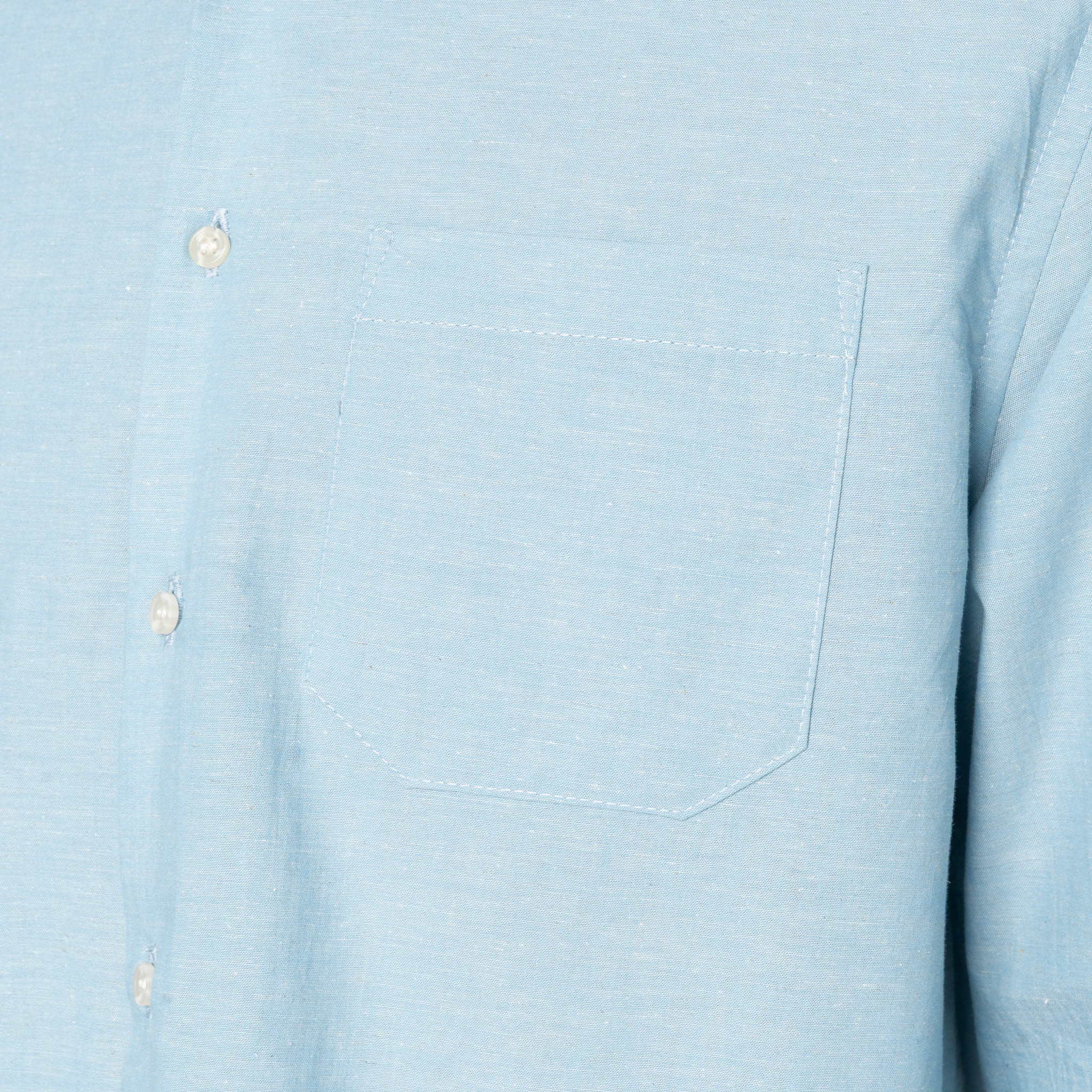True Shirt - Selvedge Chambray - Pale Blue - Image 5