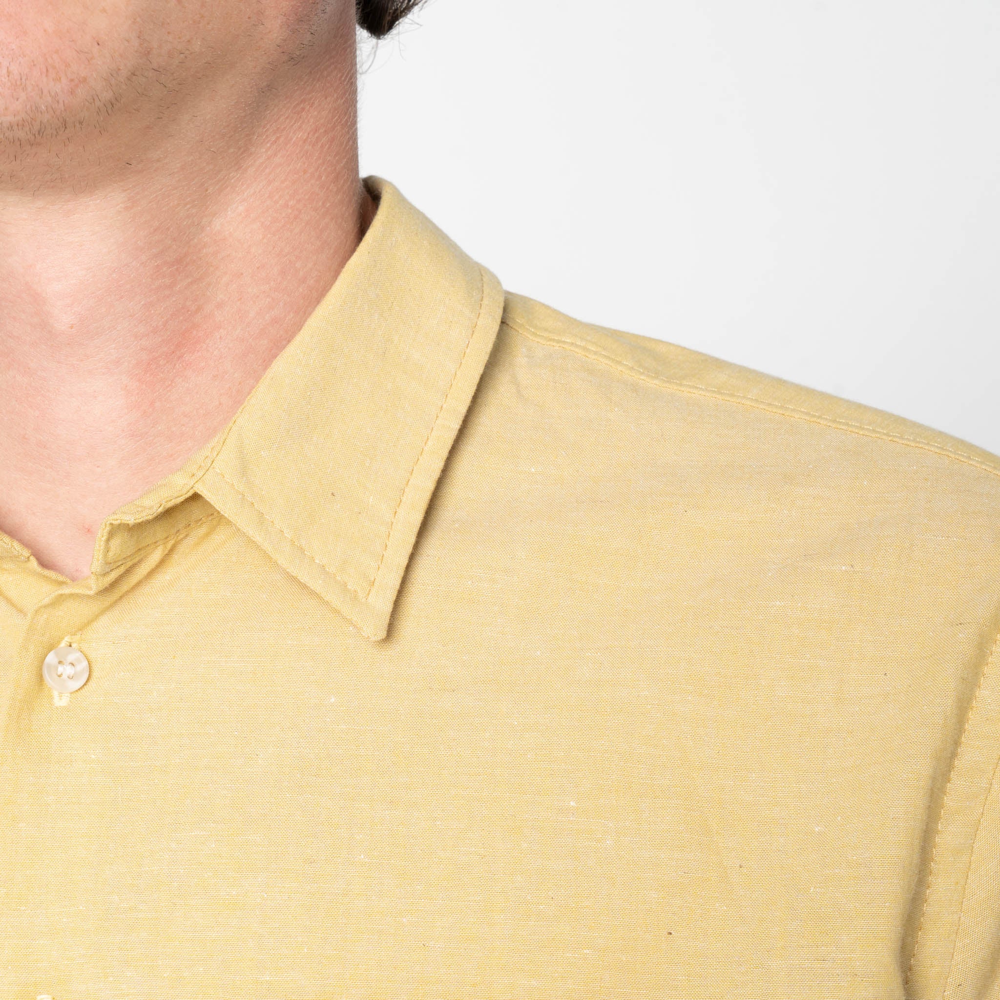 True Shirt - Selvedge Chambray - Yellow - Image 6