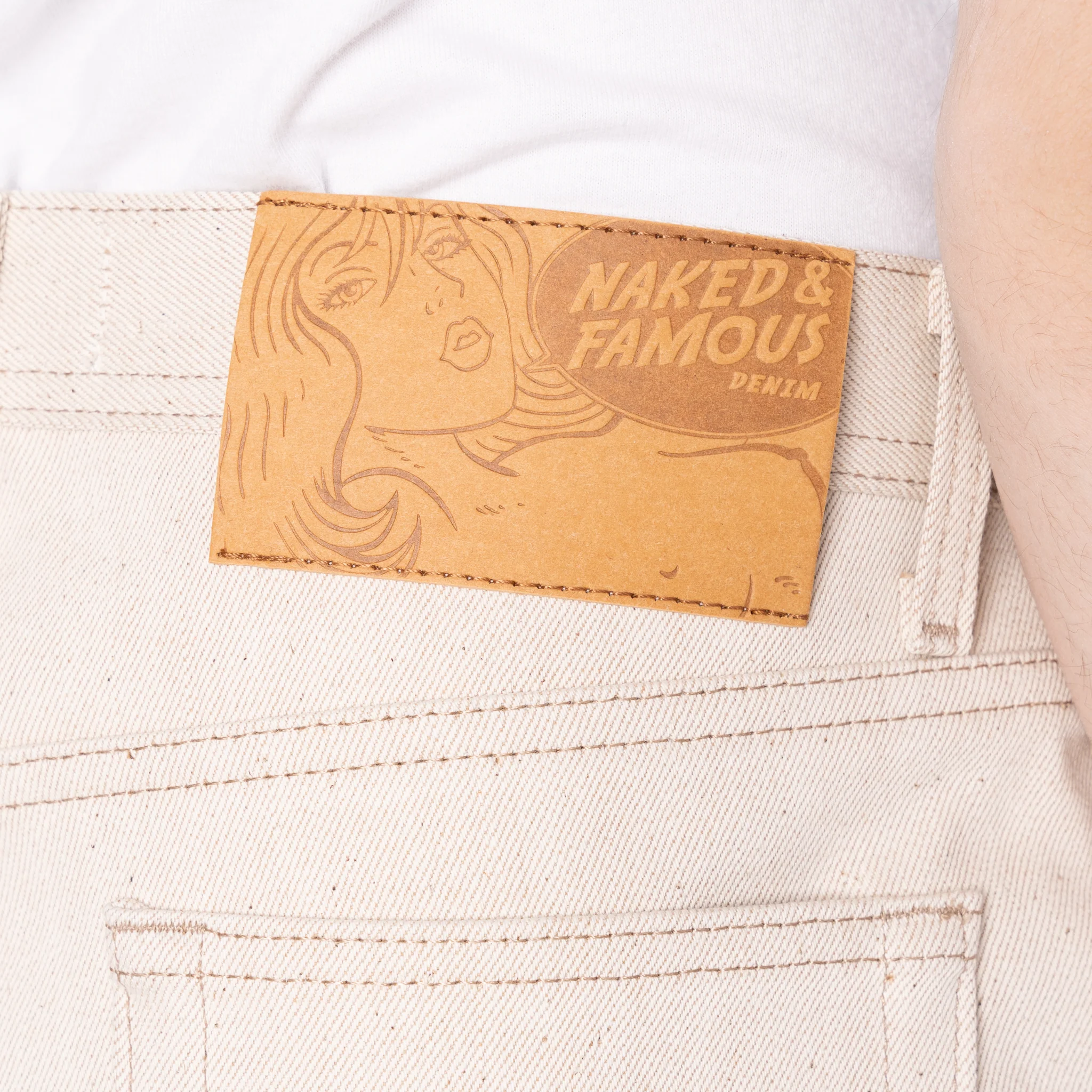 Weird Guy - All Natural Ecru Foxfibre® Selvedge - Image 4