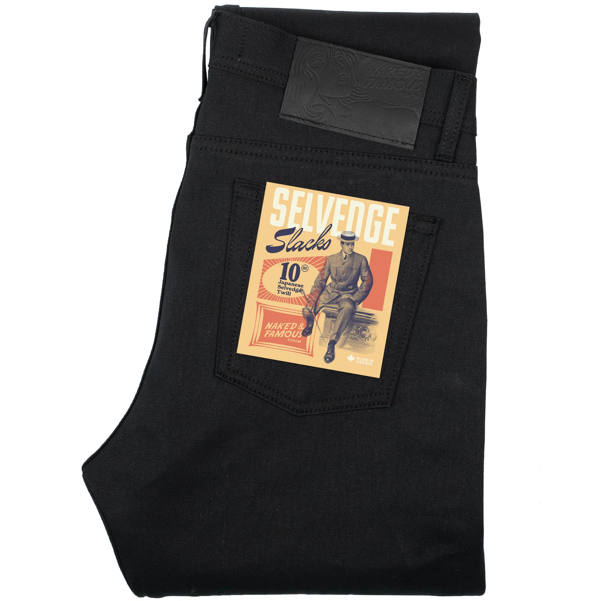 Weird Guy - Selvedge Slacks Black