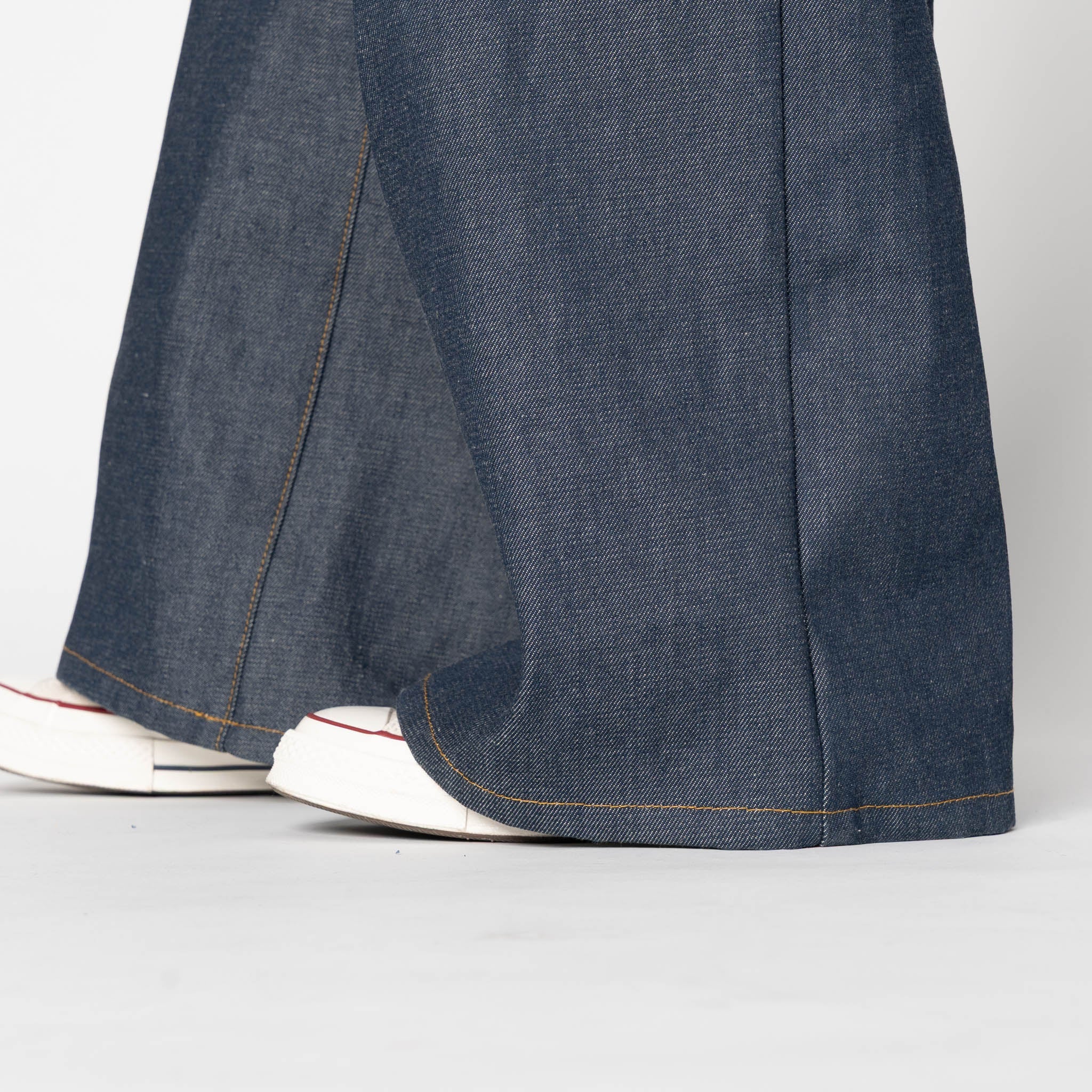 Wide Leg Trouser - Natural Indigo - Indigo - Image 6