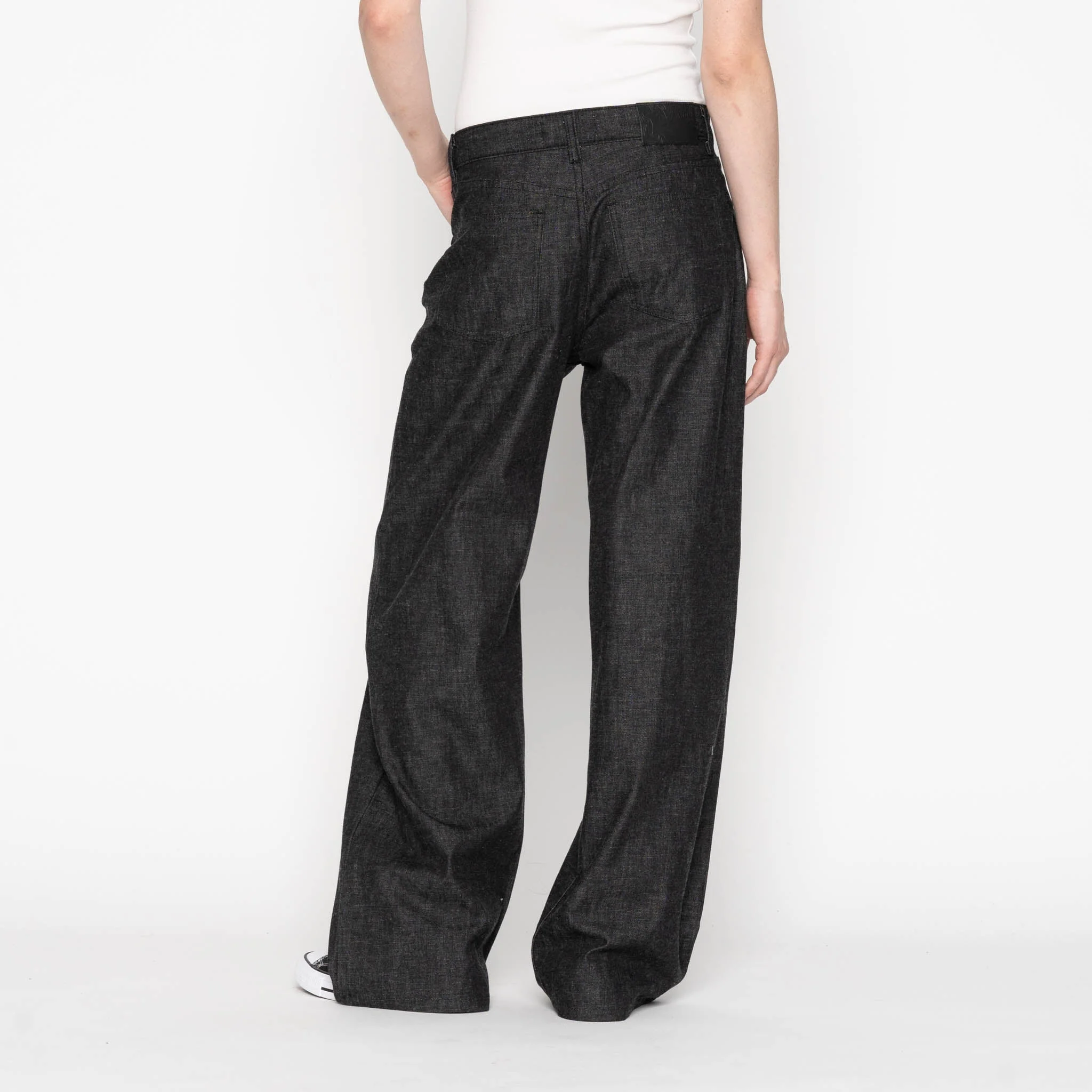 Wide Wild West - Black Lightweight Denim - Black - Image 4