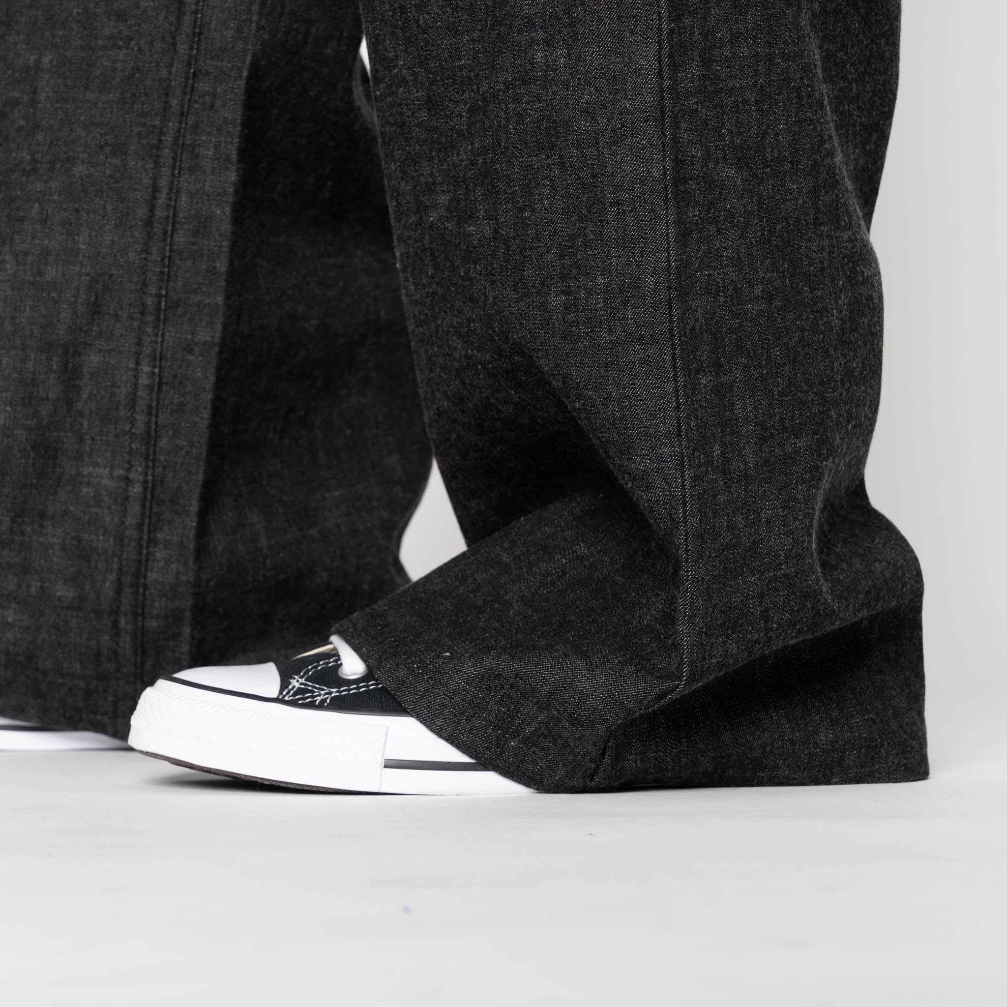 Wide Wild West - Black Lightweight Denim - Black - Image 7