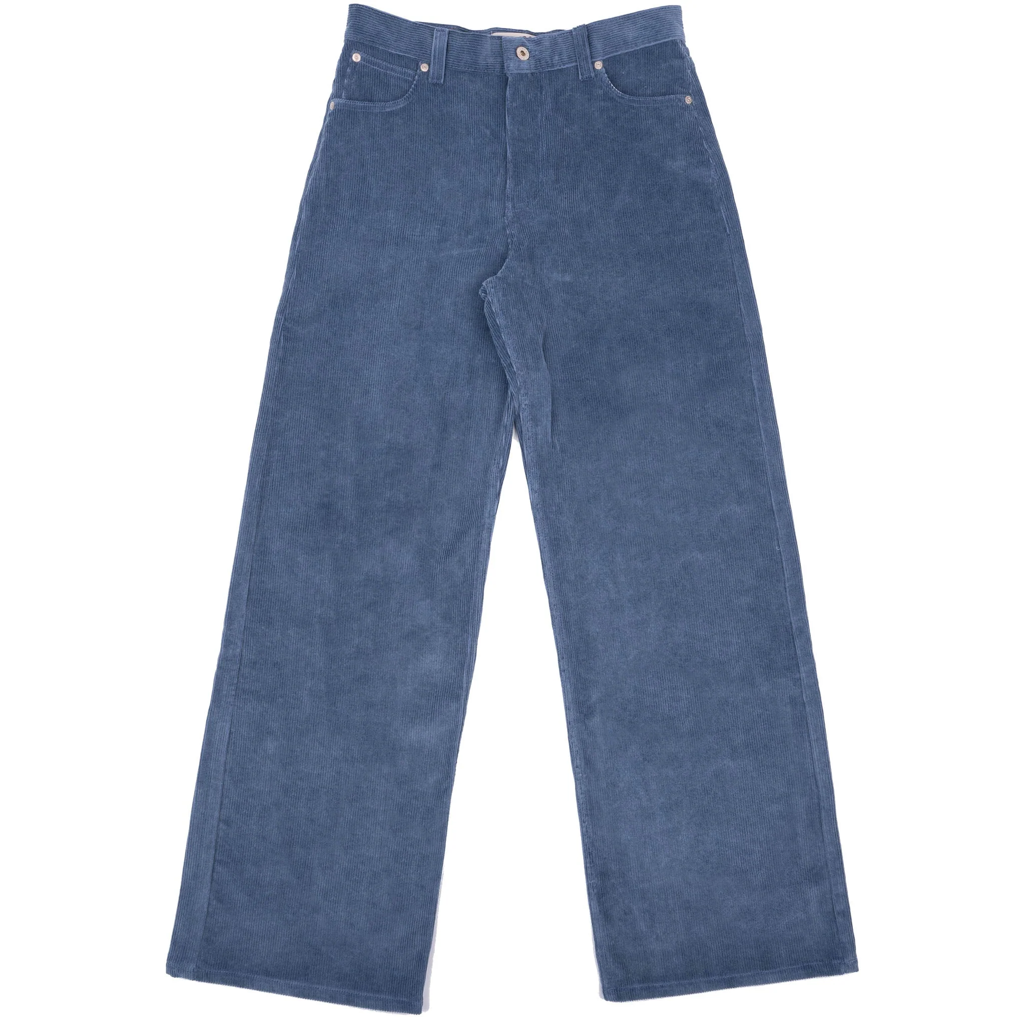 Wide Wild West - Organic Faded Corduroy - Indigo