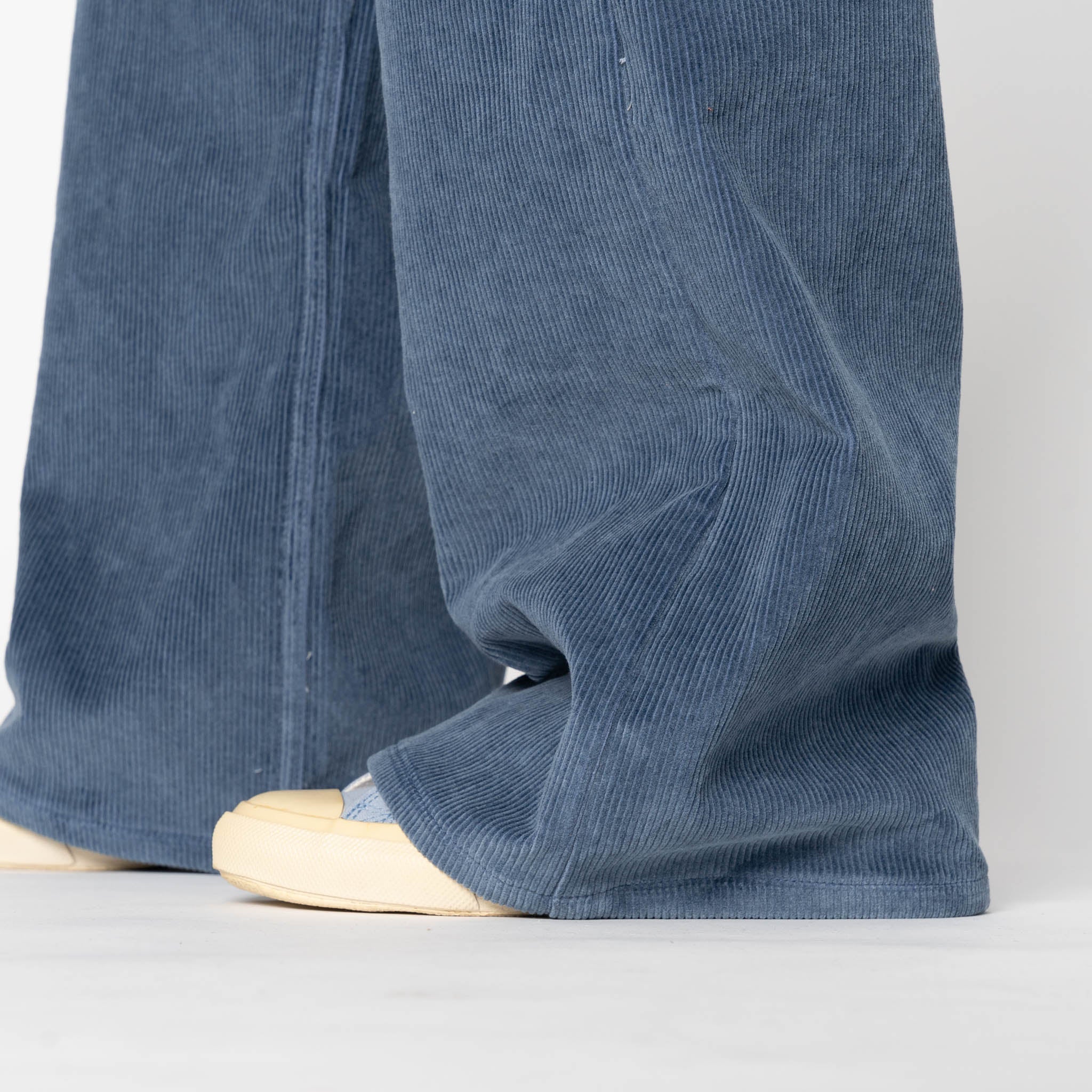 Wide Wild West - Organic Faded Corduroy - Indigo - Image 4