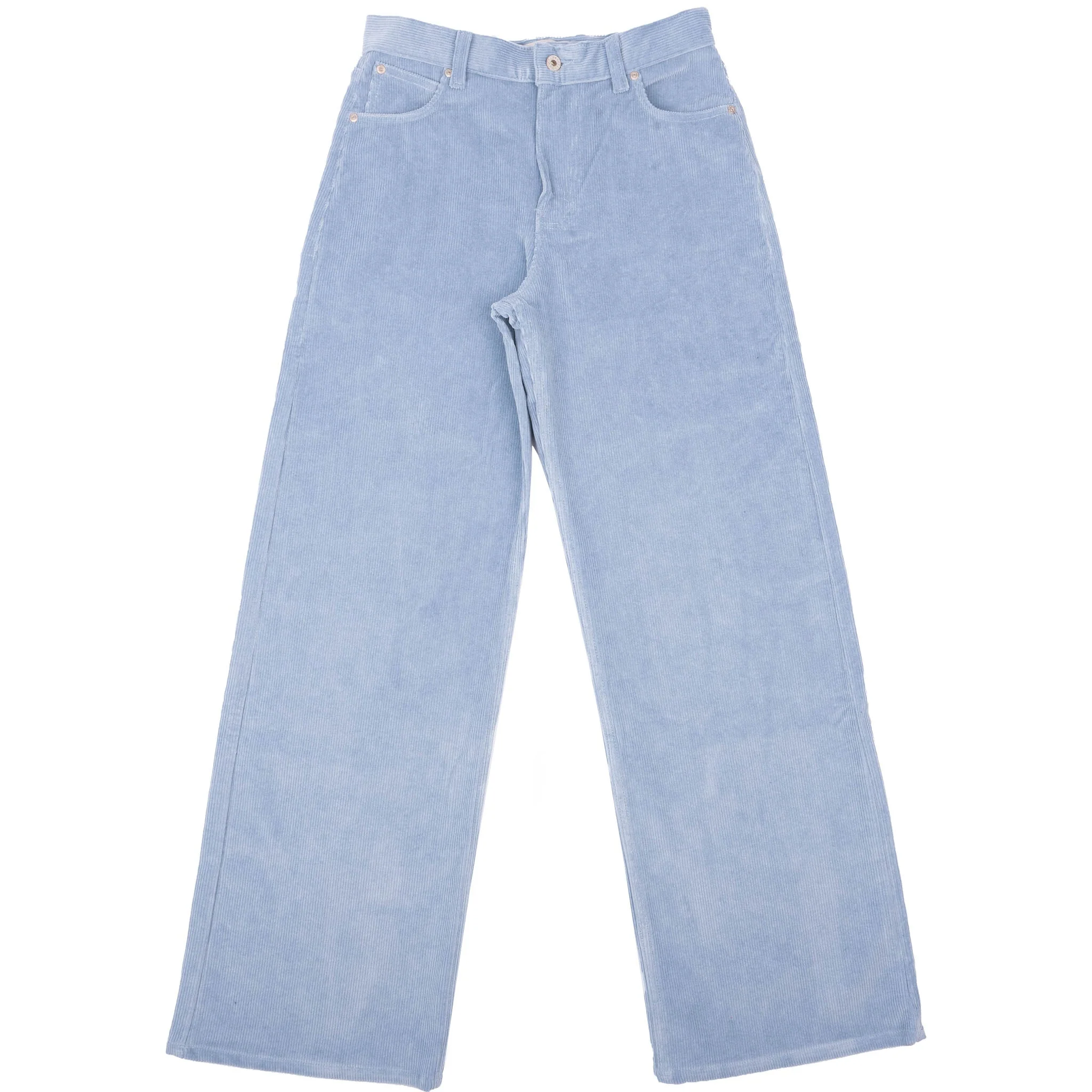 Wide Wild West - Organic Faded Corduroy - Pale Indigo