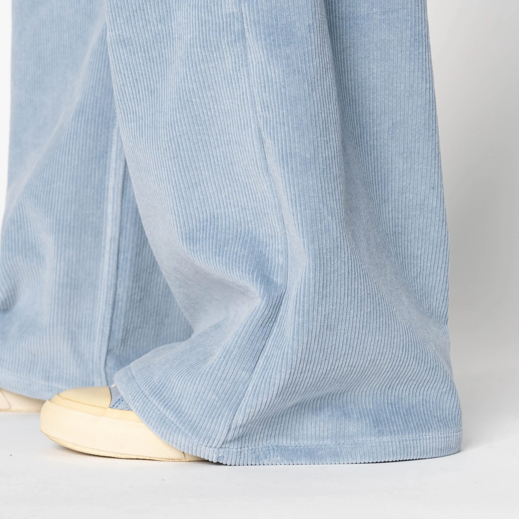Wide Wild West - Organic Faded Corduroy - Pale Indigo - Image 6