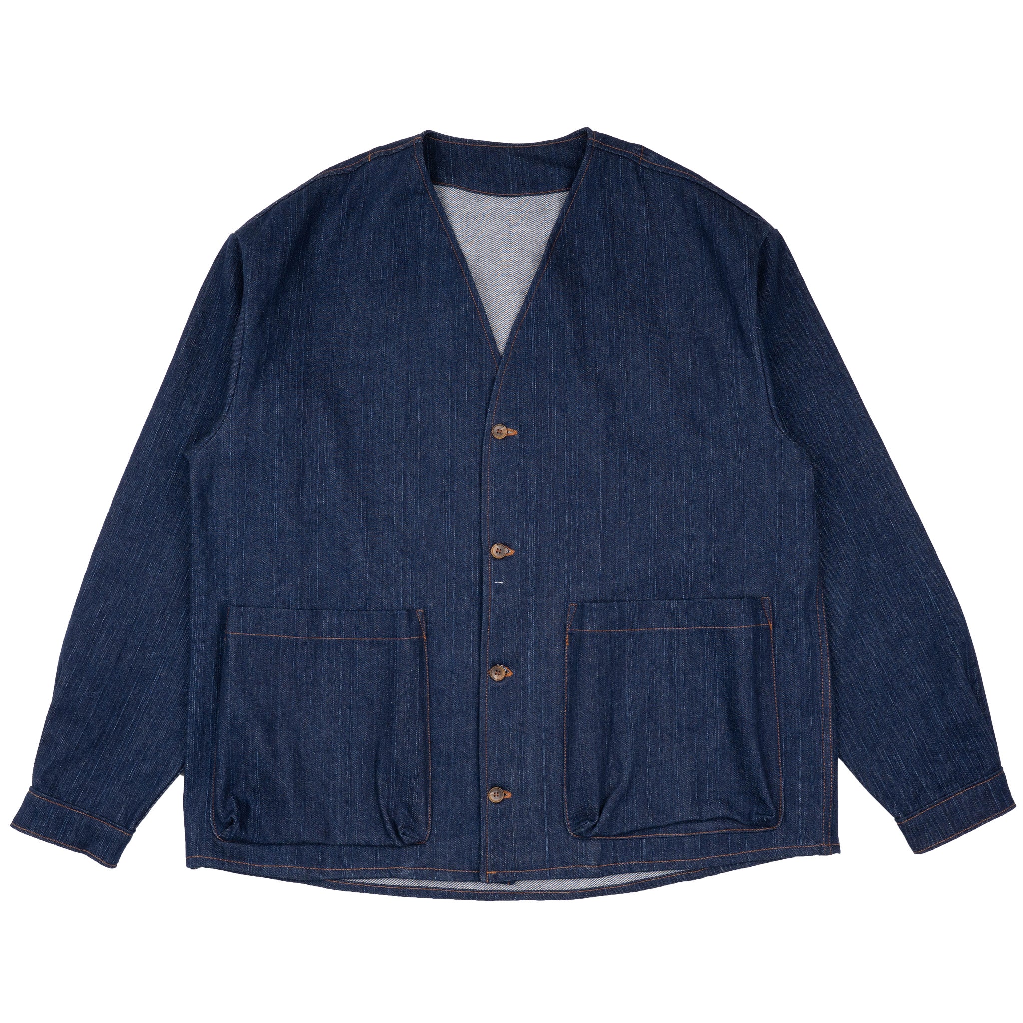 Wise Guy Jacket - Vertical Slub Denim - Indigo