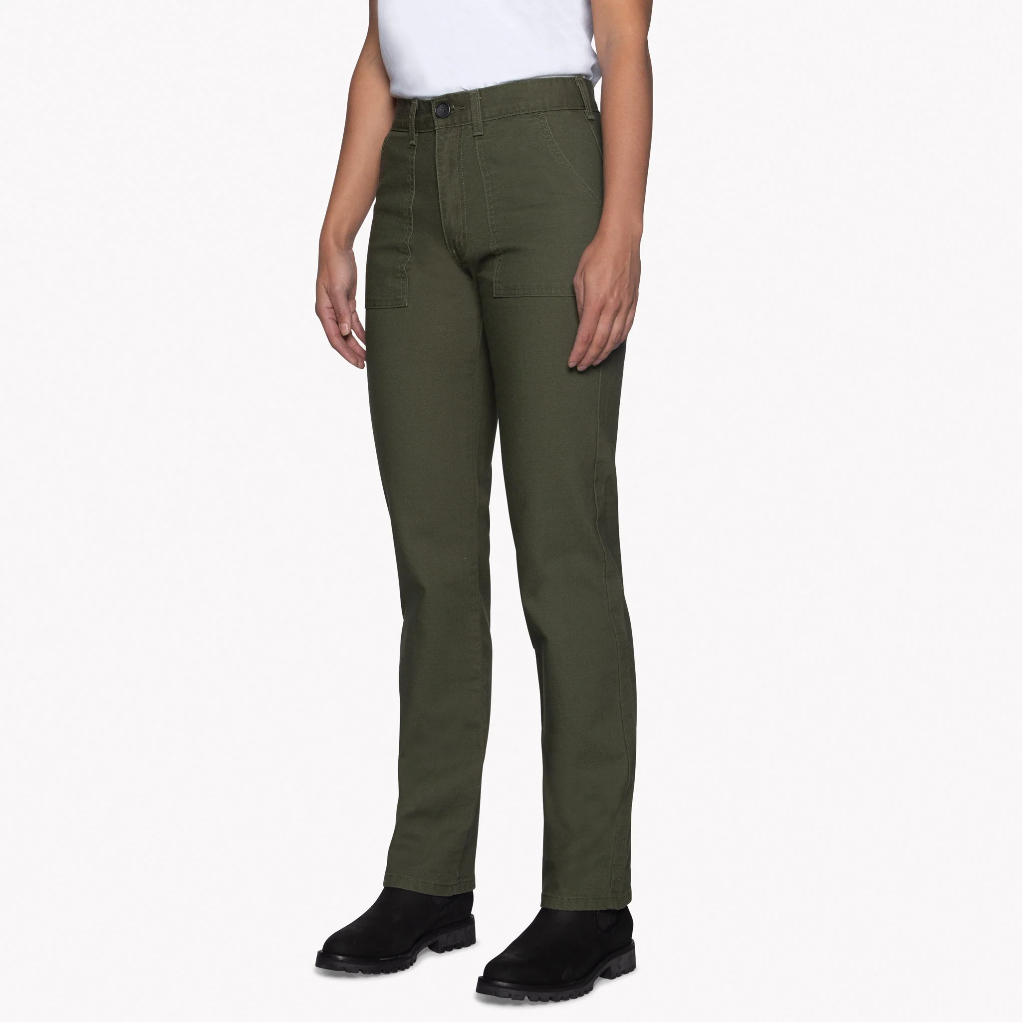 Women's - Fatigue Pant - Green Canvas - Image 3