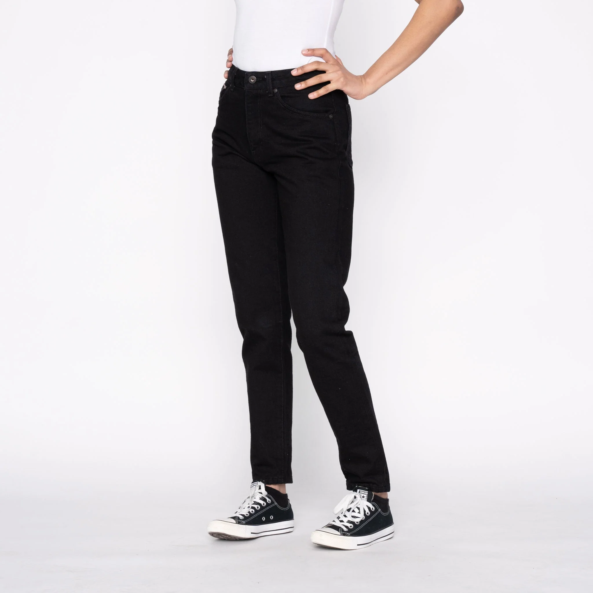 Women's - Max - Solid Black Selvedge - Image 2