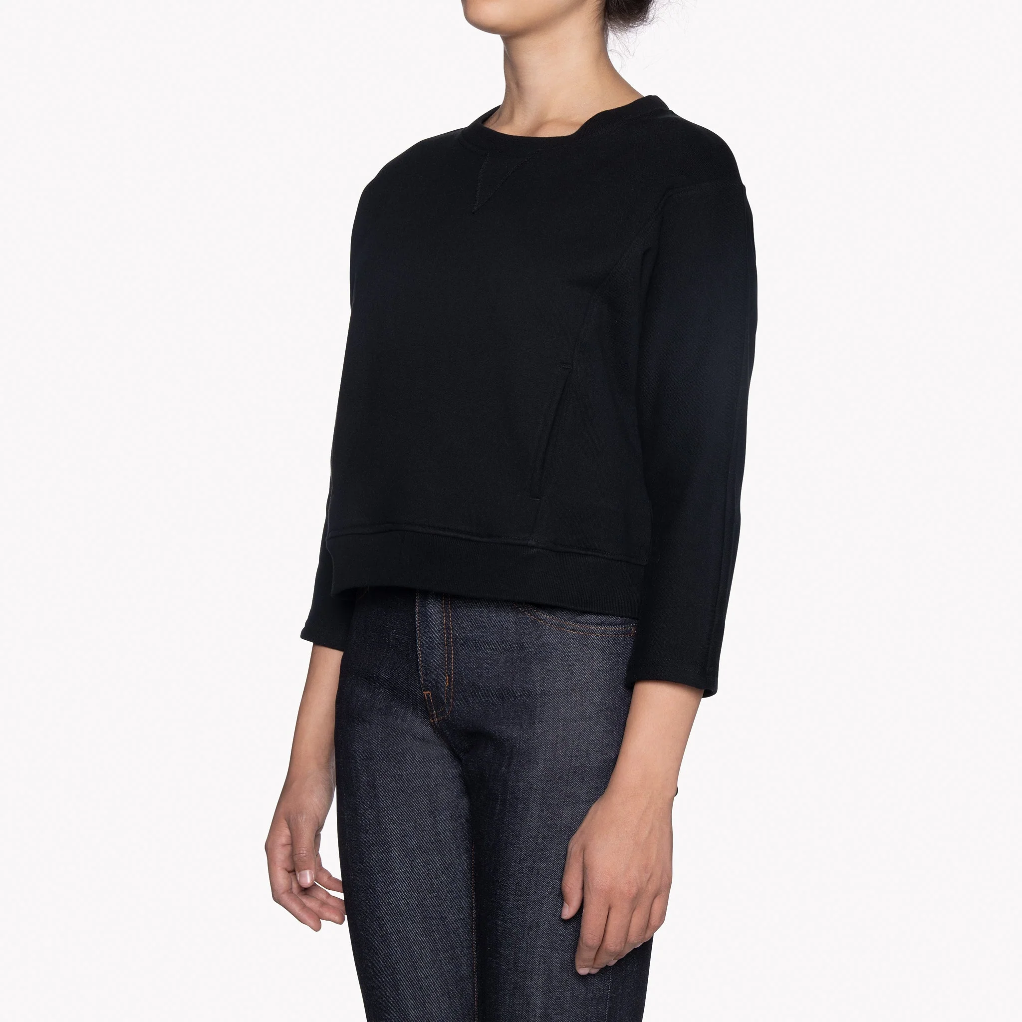 Women's - Smart Crew - Terry - Black - Image 3