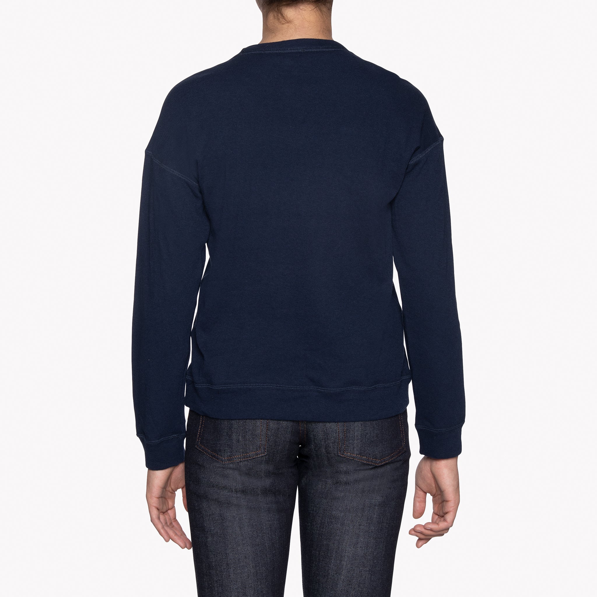Women's Weekend Crew - Vintage Doubleface - Navy - Image 4