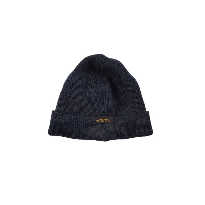 Wool Knit Watch Cap - Navy
