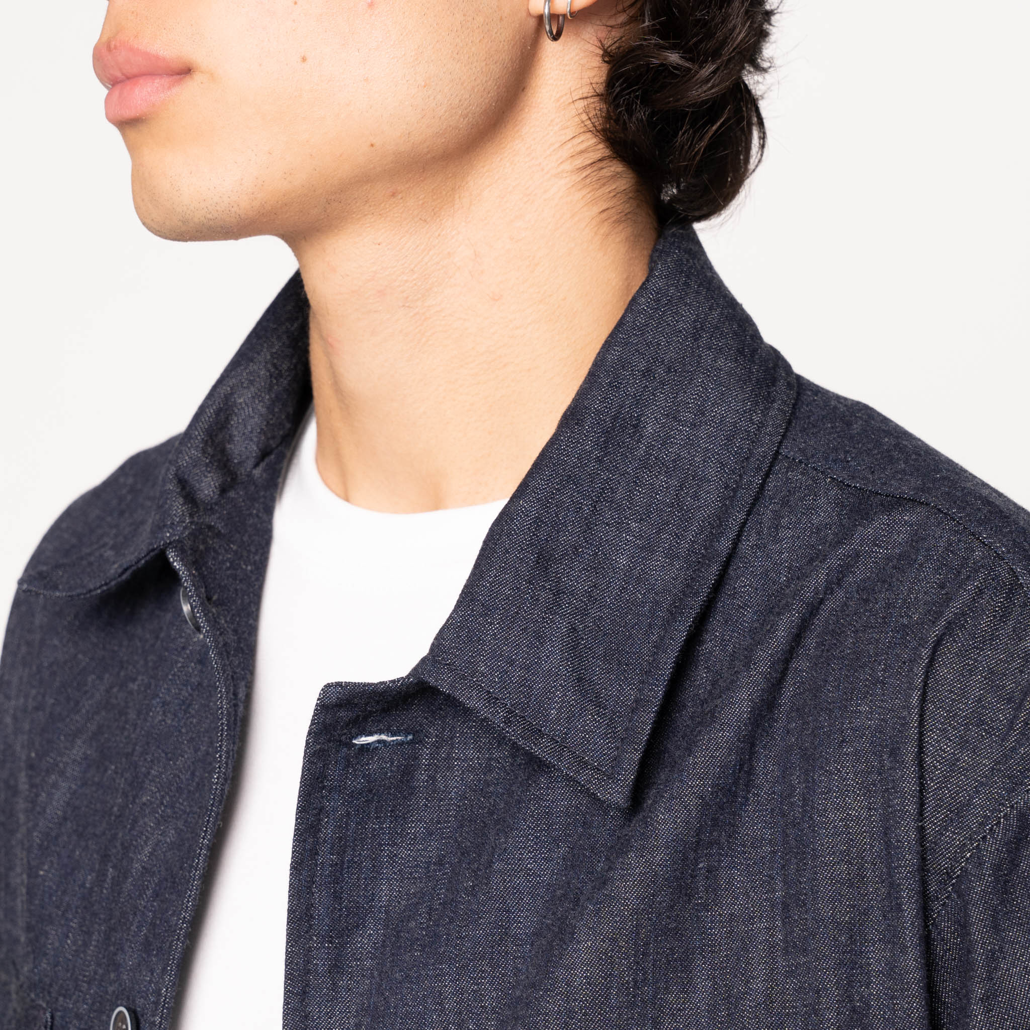 Work Shirt - 10oz Rinsed Denim - Image 4