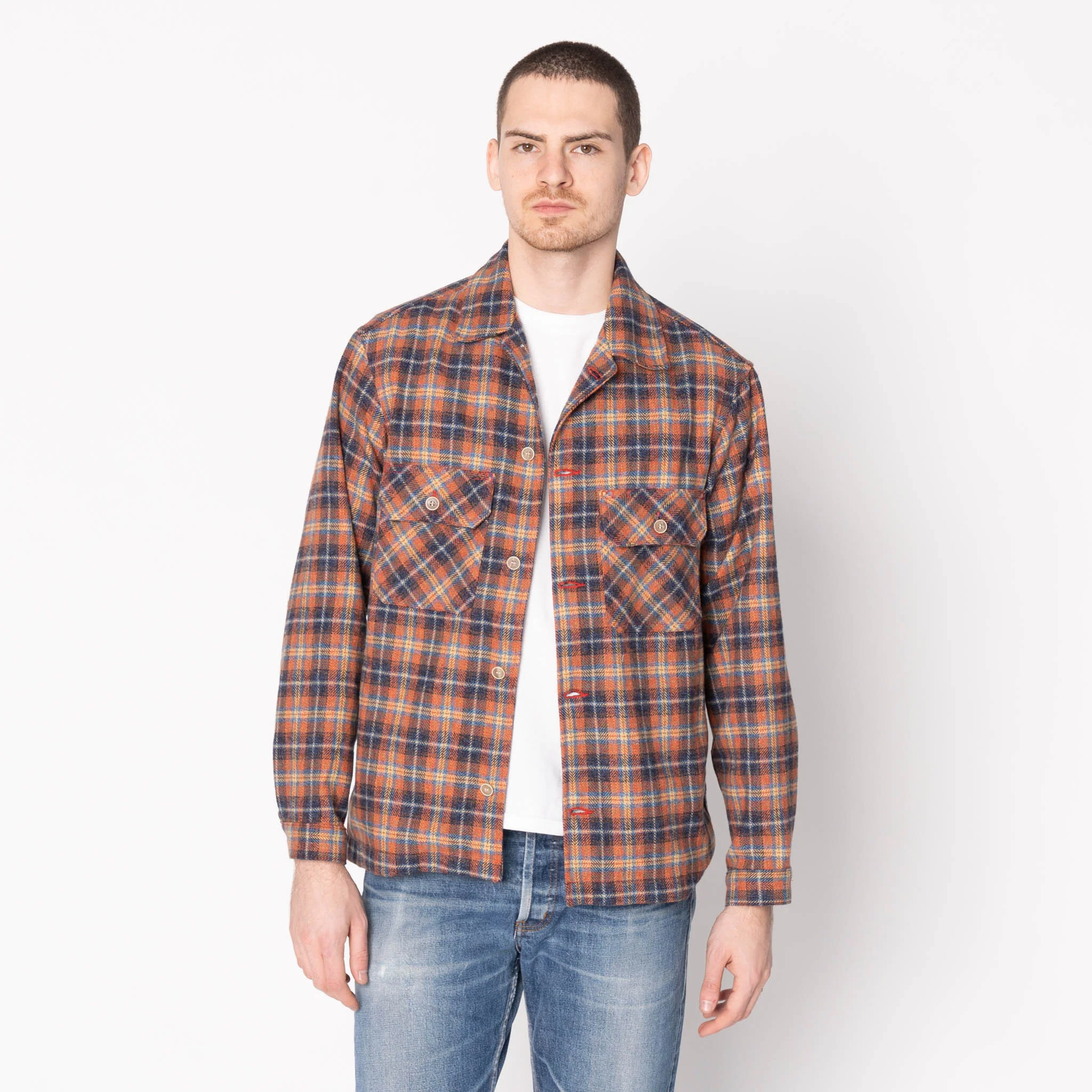 Work Shirt - Triple Twist Yarn Flannel - Red - Image 2
