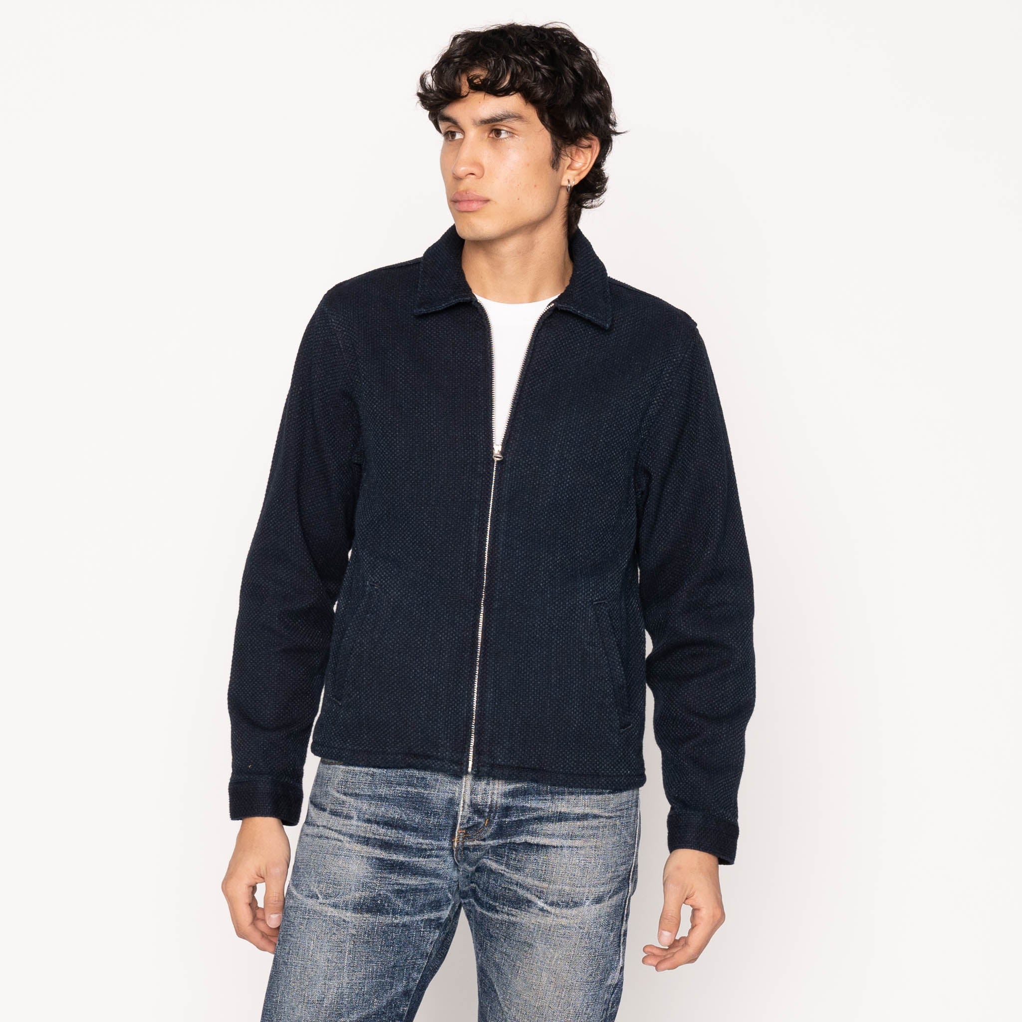 Zip Jacket - Indigo Sashiko - Image 2
