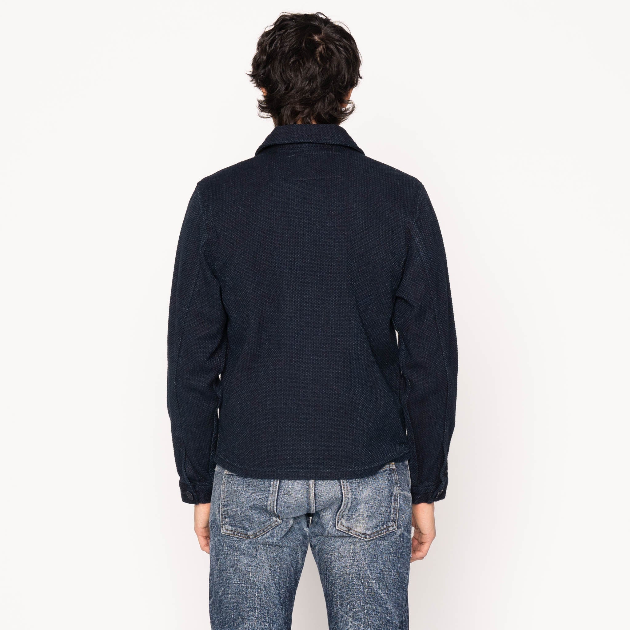 Zip Jacket - Indigo Sashiko - Image 3