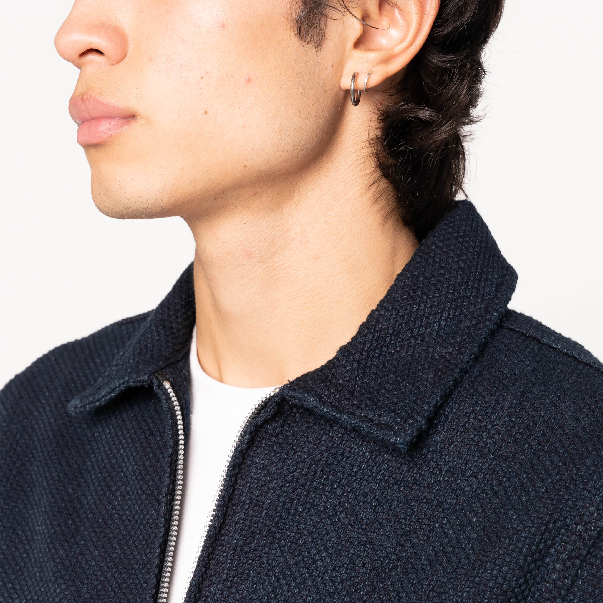 Zip Jacket - Indigo Sashiko - Image 4