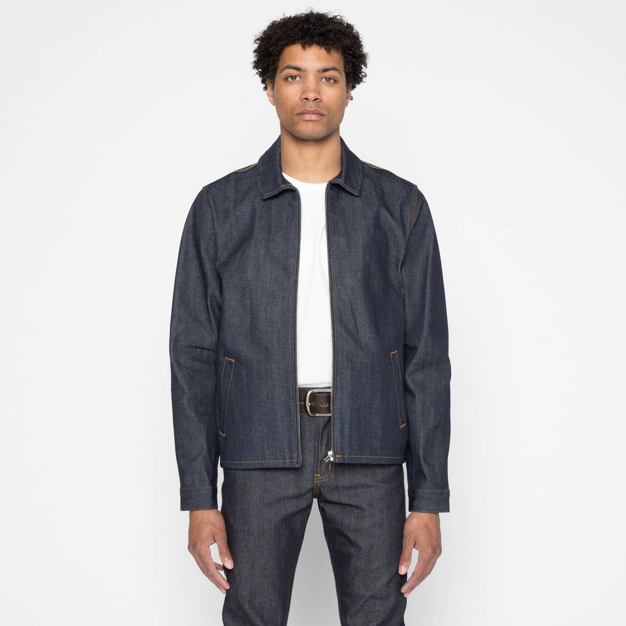 Zip Jacket - Left Hand Twill Denim - Image 2