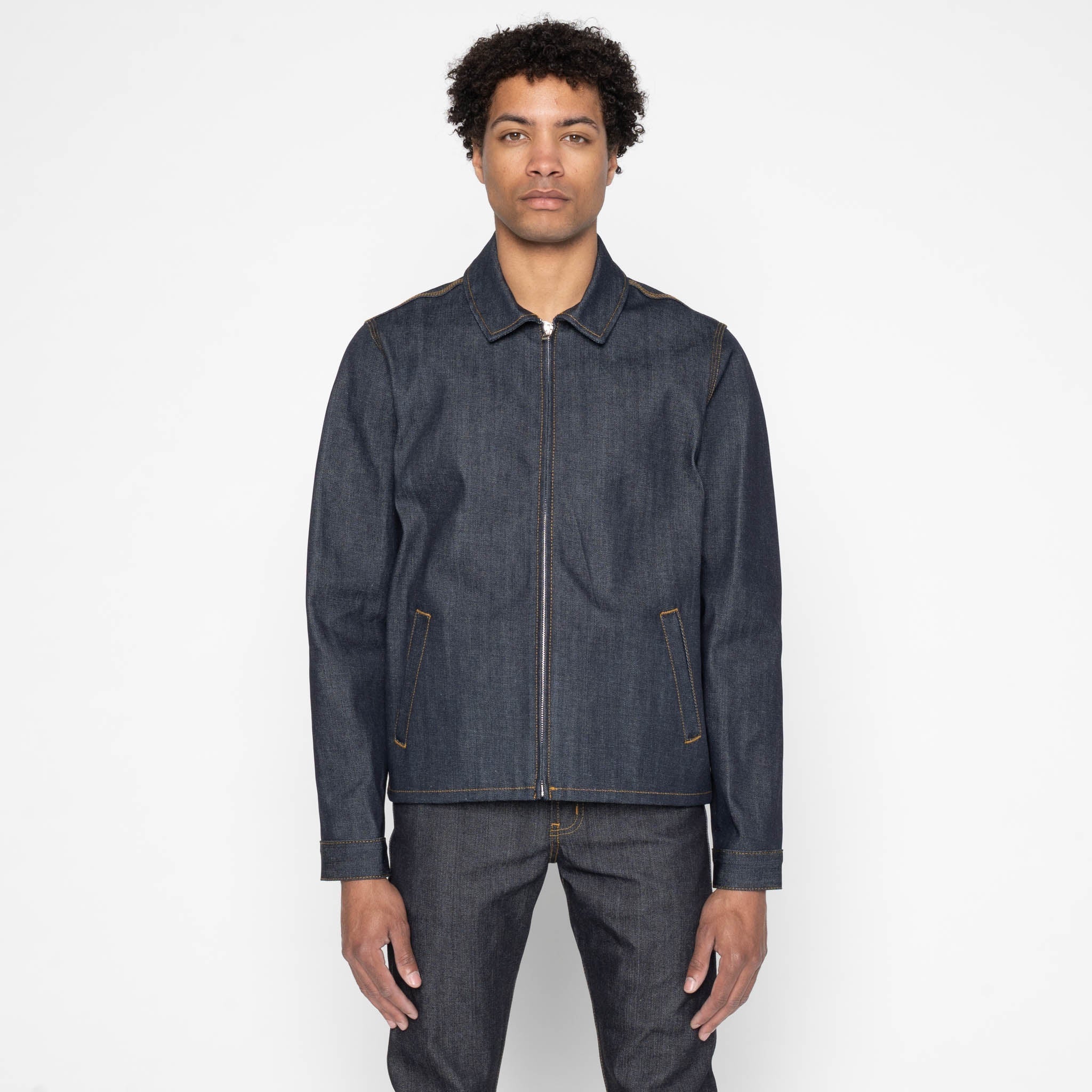 Zip Jacket - Left Hand Twill Denim - Image 3