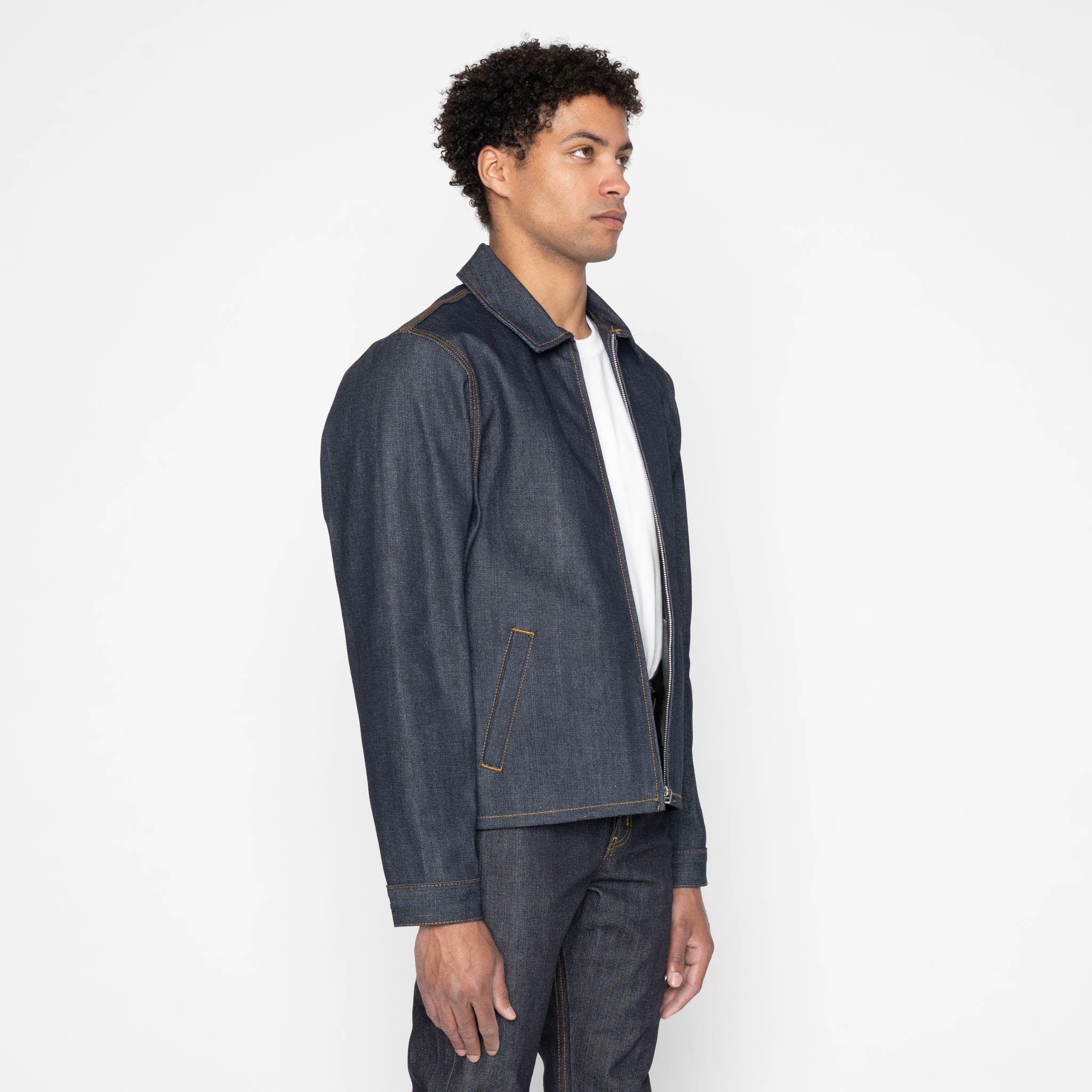 Zip Jacket - Left Hand Twill Denim - Image 4