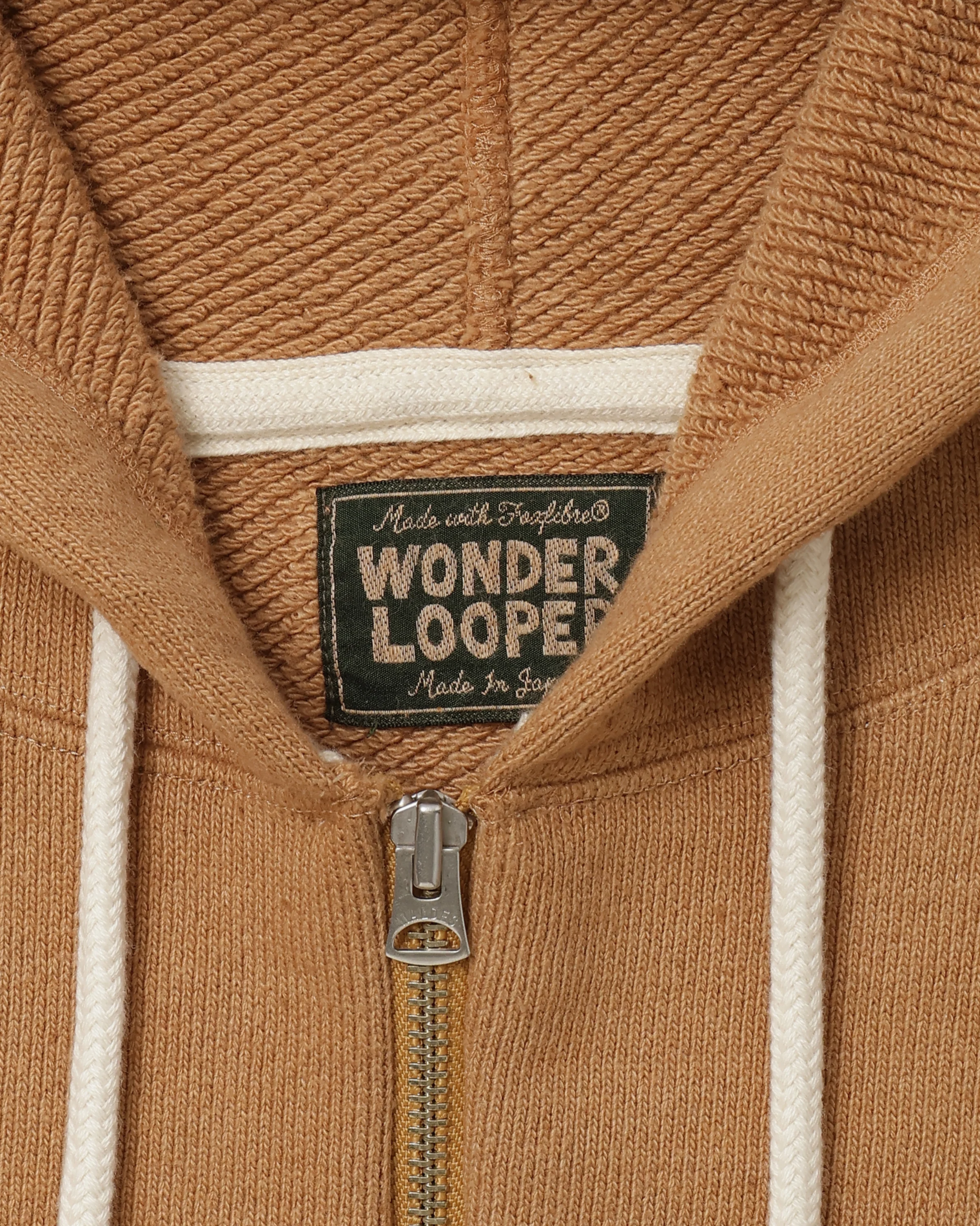 Zip Hoodie - Foxfibre® Double Heavyweight French Terry - Coyote 80 - Image 3