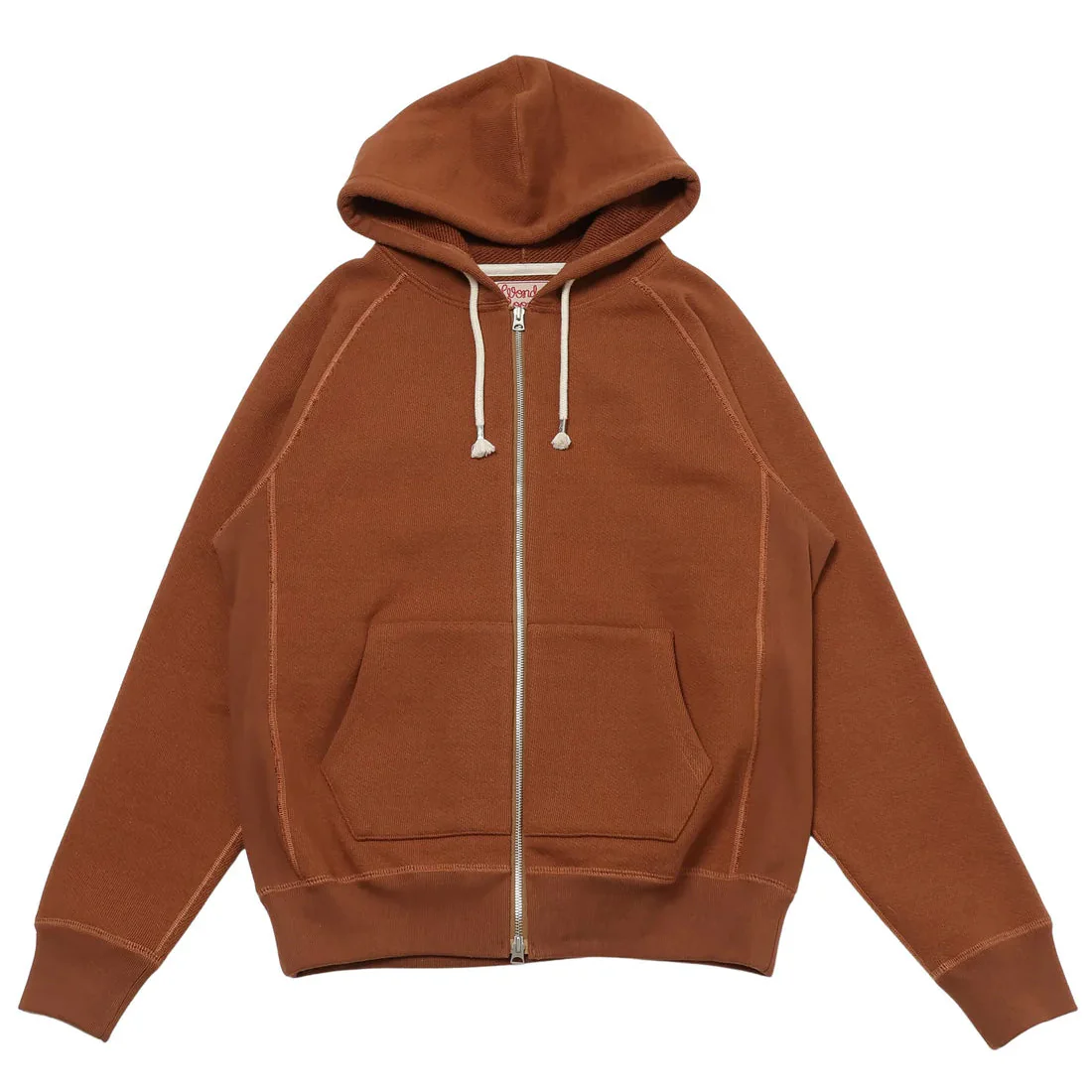 Zip Hoodie - Double Heavyeight French Terry - Rust