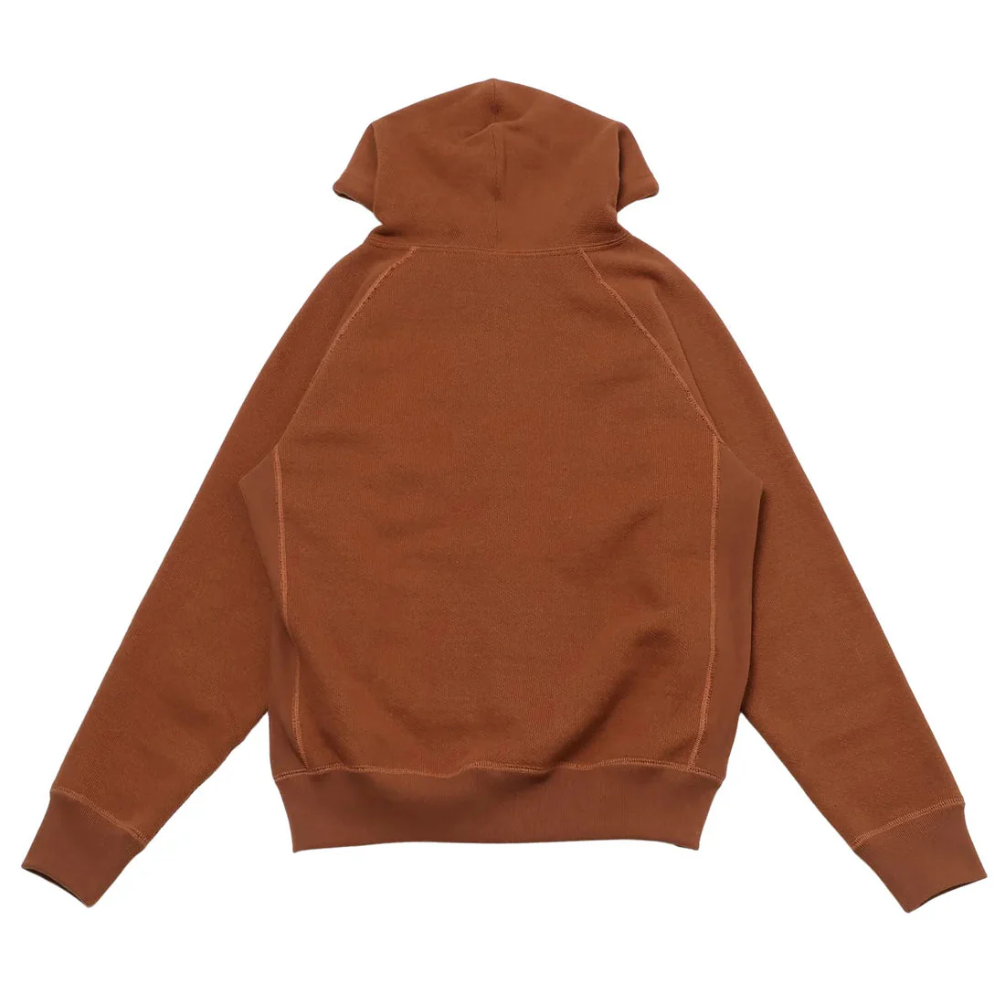Zip Hoodie - Double Heavyeight French Terry - Rust - Image 2
