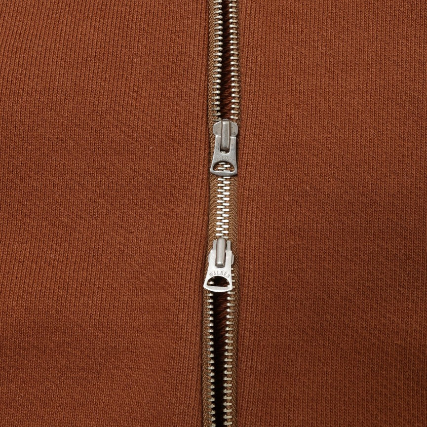 Zip Hoodie - Double Heavyeight French Terry - Rust - Image 4