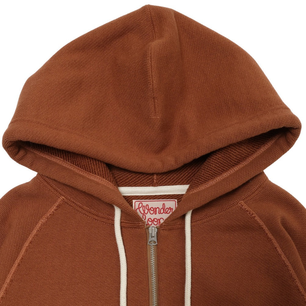 Zip Hoodie - Double Heavyeight French Terry - Rust - Image 6