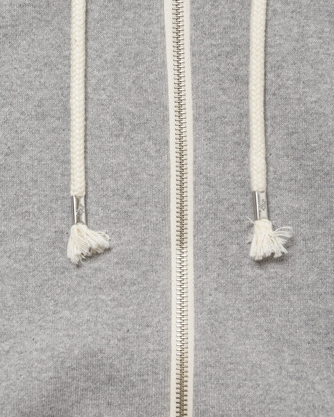 Zip Hoodie - Super Looper French Terry - Heather Grey - Image 5