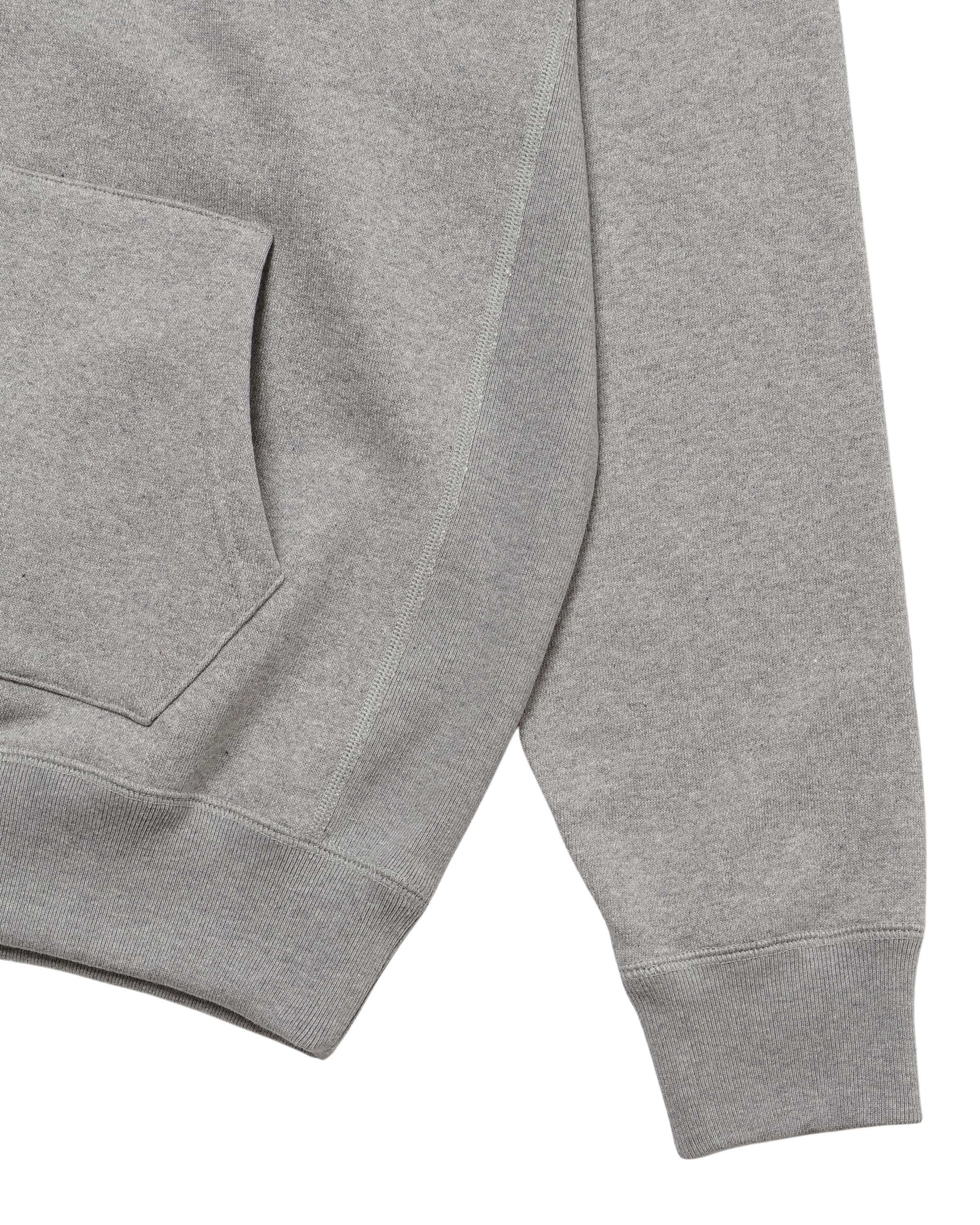 Zip Hoodie - Super Looper French Terry - Heather Grey - Image 3