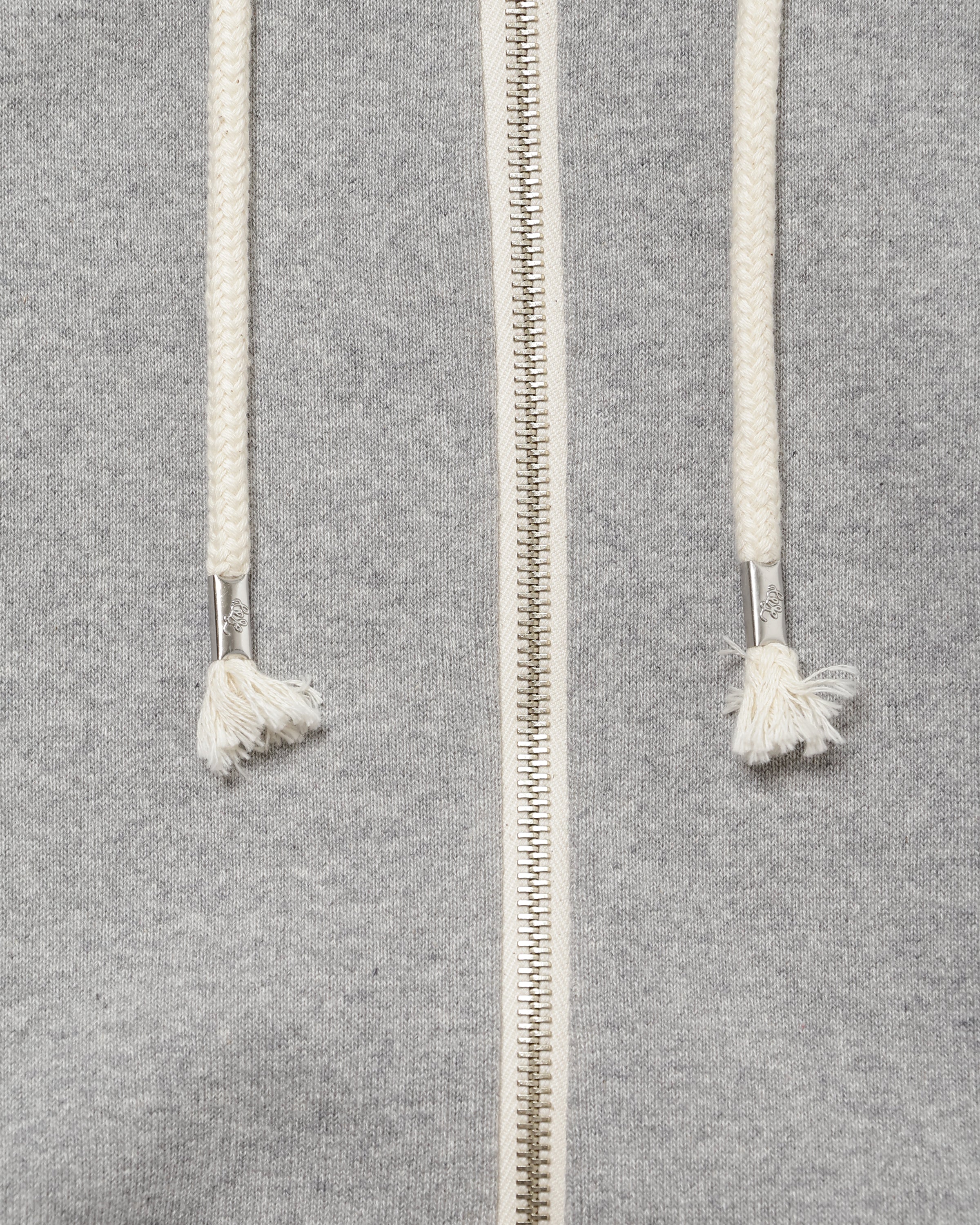 Zip Hoodie - Super Looper French Terry - Heather Grey - Image 5
