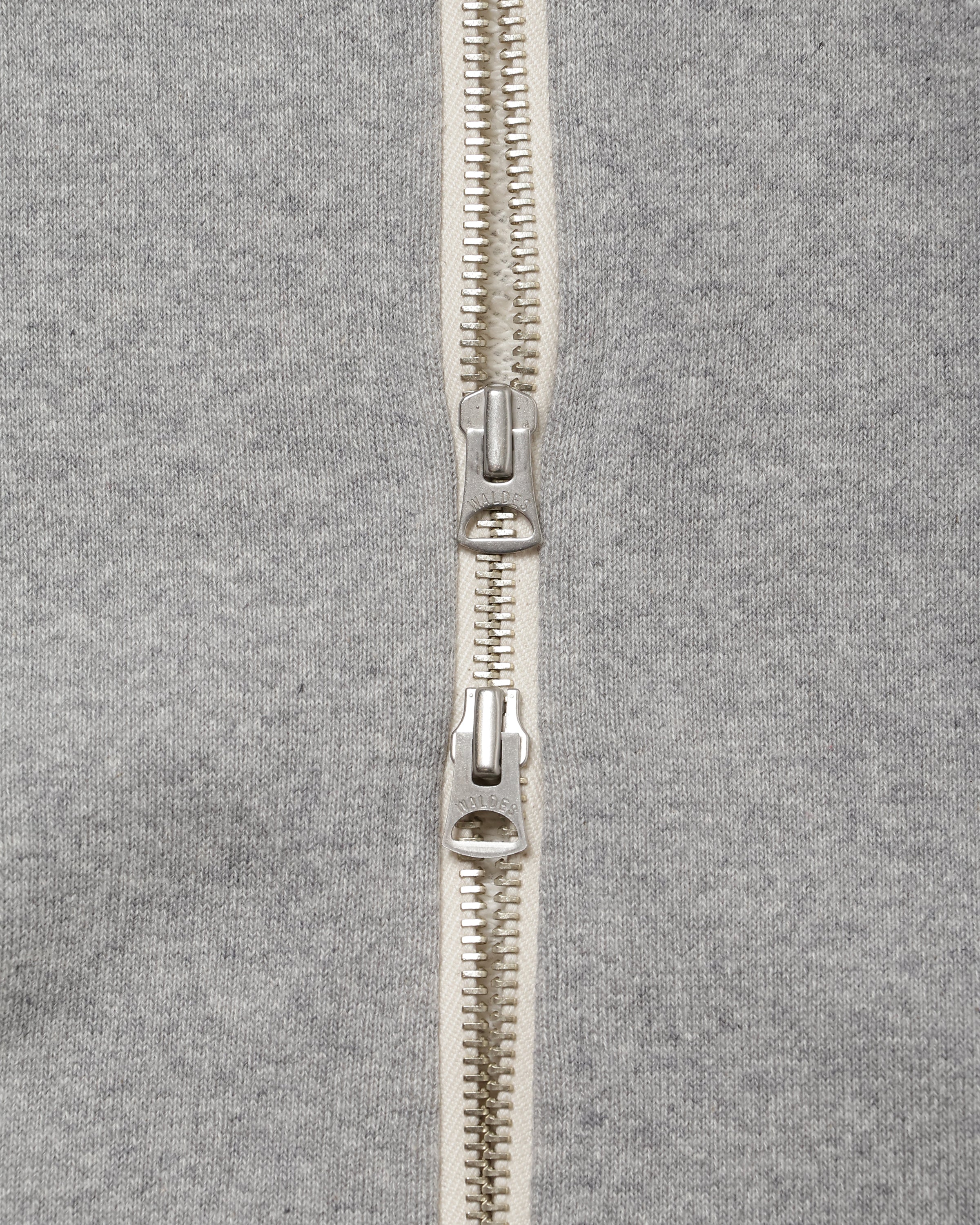 Zip Hoodie - Super Looper French Terry - Heather Grey - Image 6